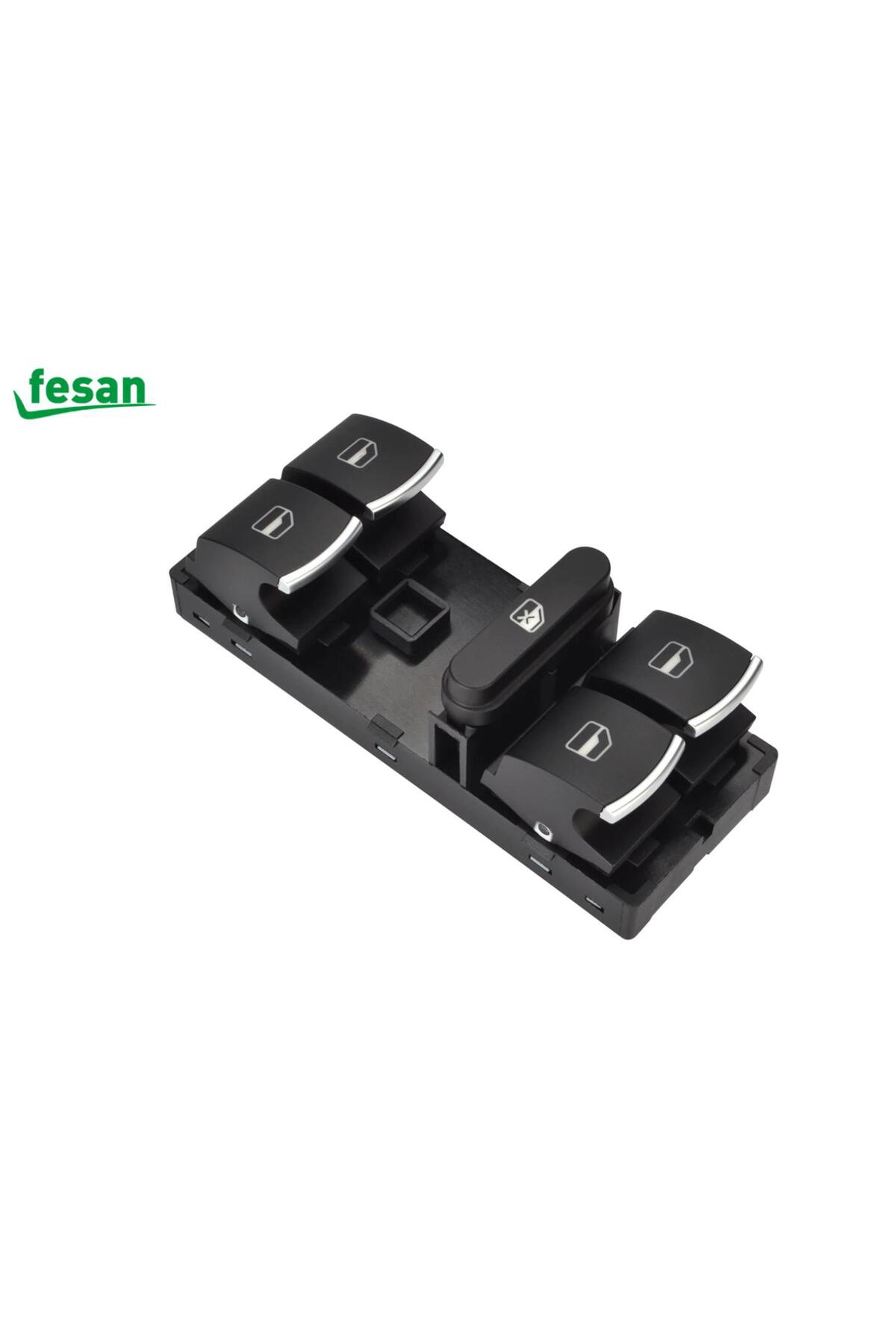 VOLKSWAGEN POLO SOL DÖRTLÜ CAM DÜĞMESİ ANHTARI KROM 2009--2014