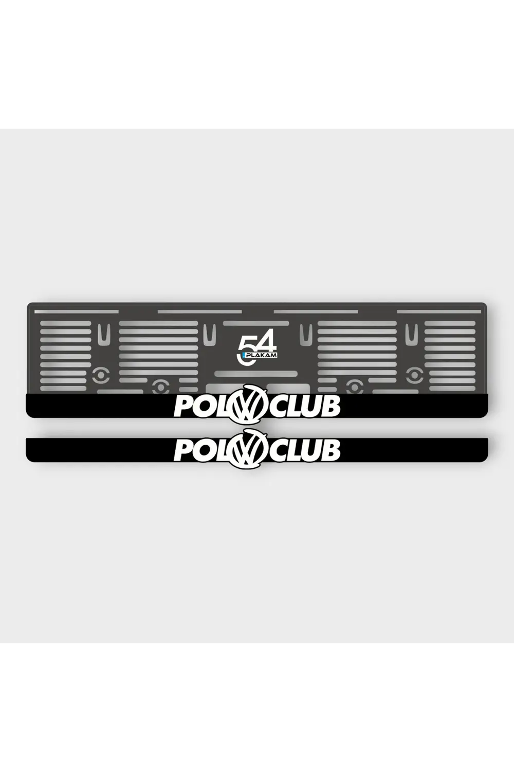 VOLKSWAGEN POLO UYUMLU CLUP KABARTMALI PLEKSİ ARABA PLAKALIĞI