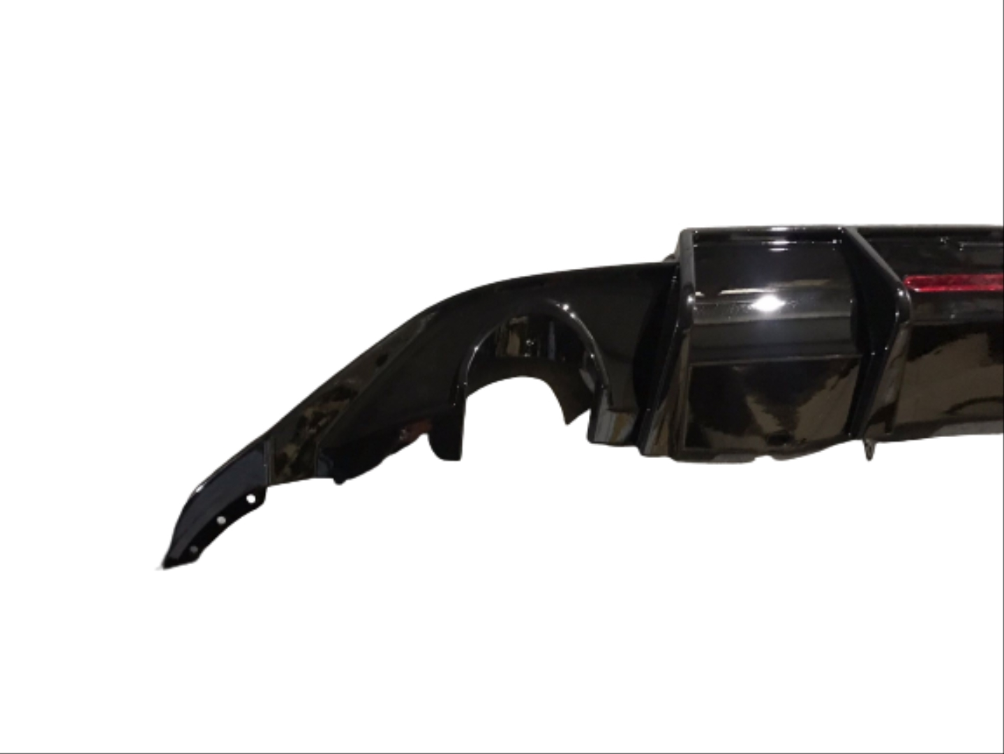 Volkswagen Polo Uyumlu 2018+ Mk6 Çift Egzoz Difüzör (Piano Black)