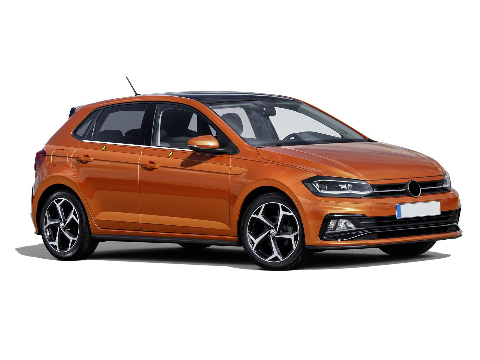 Volkswagen Polo Uyumlu Mk6 Krom Cam Çıta 4 Parça. 2017 Üzeri Volkswagen Polo Uyumlu Mk6 Krom Cam Çıta 4 Parça. 2017 Üzeri