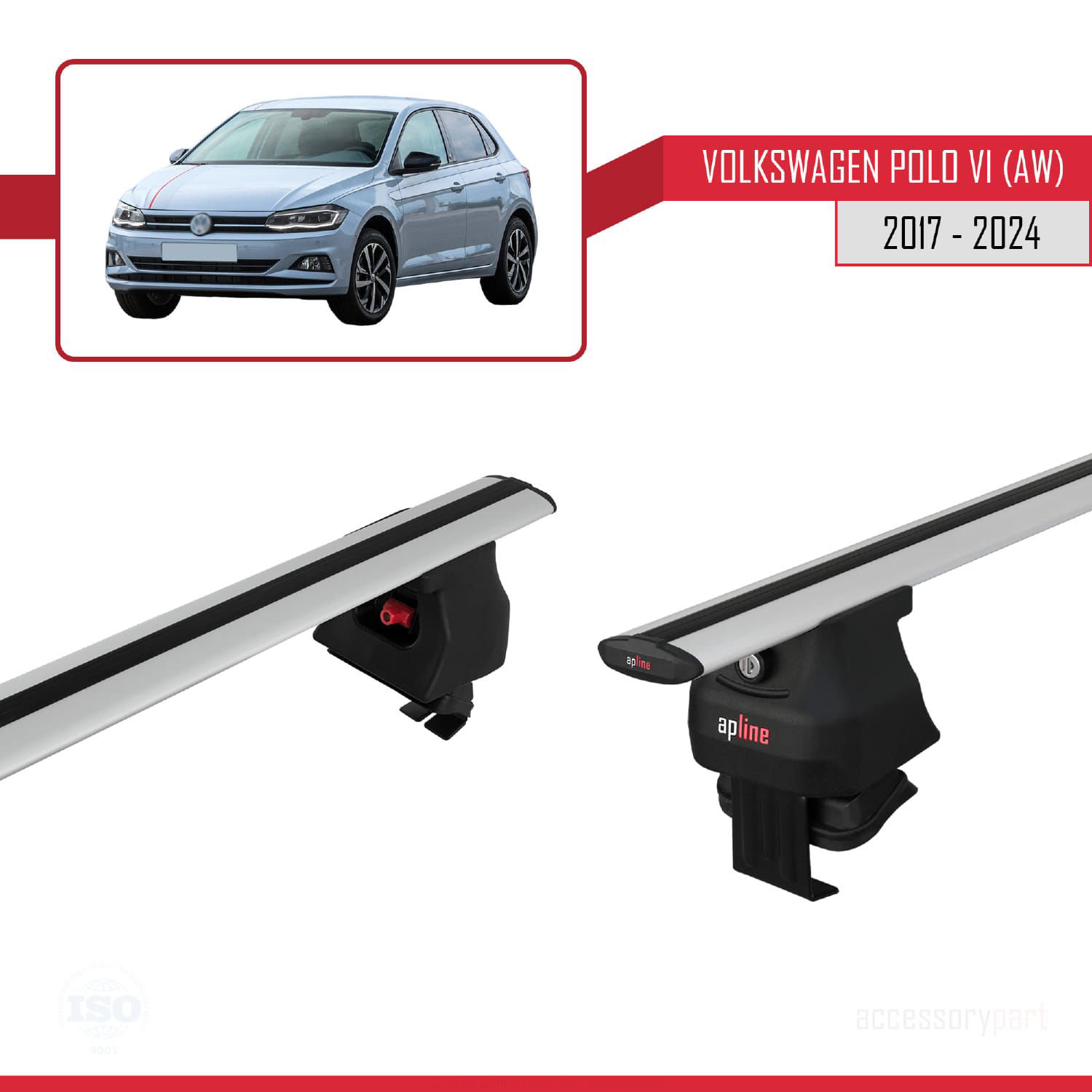 Volkswagen Polo VI (AW) 2017 ve Sonrası ile uyumlu ACE-4 Ara Atkı