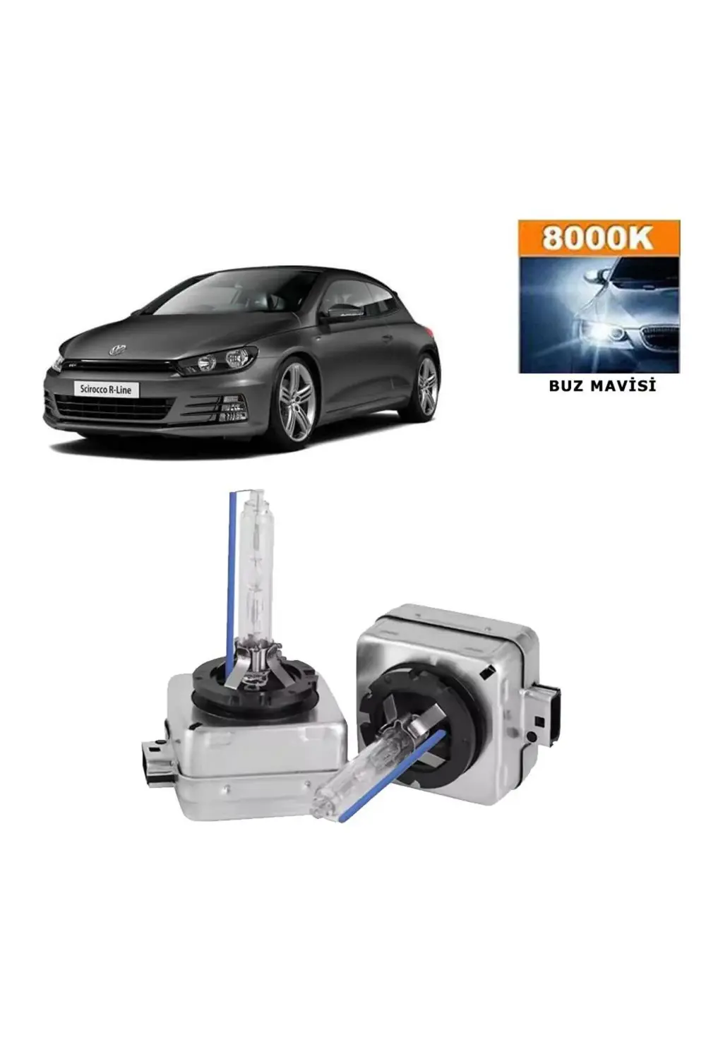 Volkswagen Scirocco 2015-2017 D3S / D3R 8000K Buz Mavisi HID Xeno