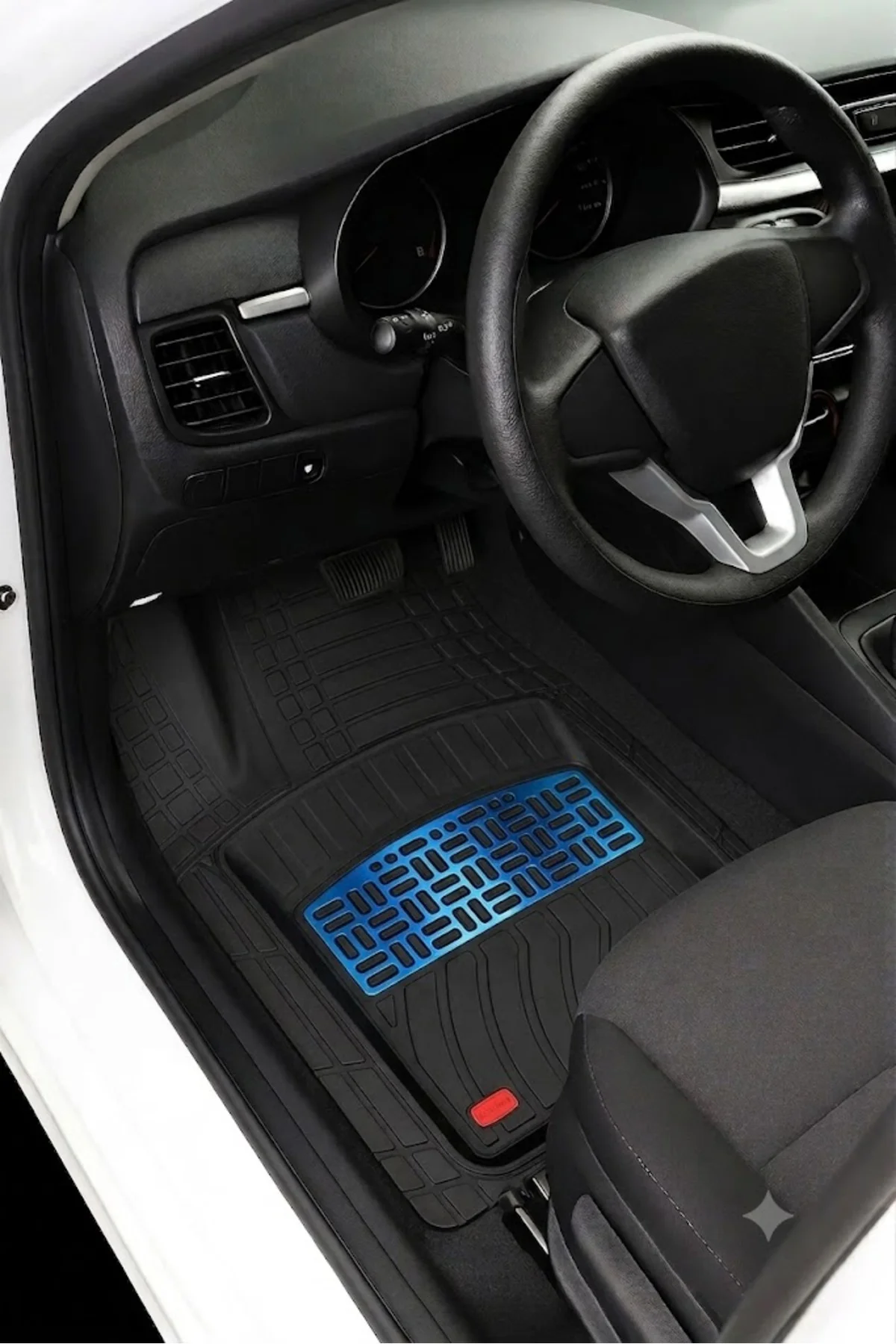 Volkswagen Scirocco 2015 Uyumlu 4 Cm Derin Havuzlu 3D Universal Oto Paspas Siyah-Mavi