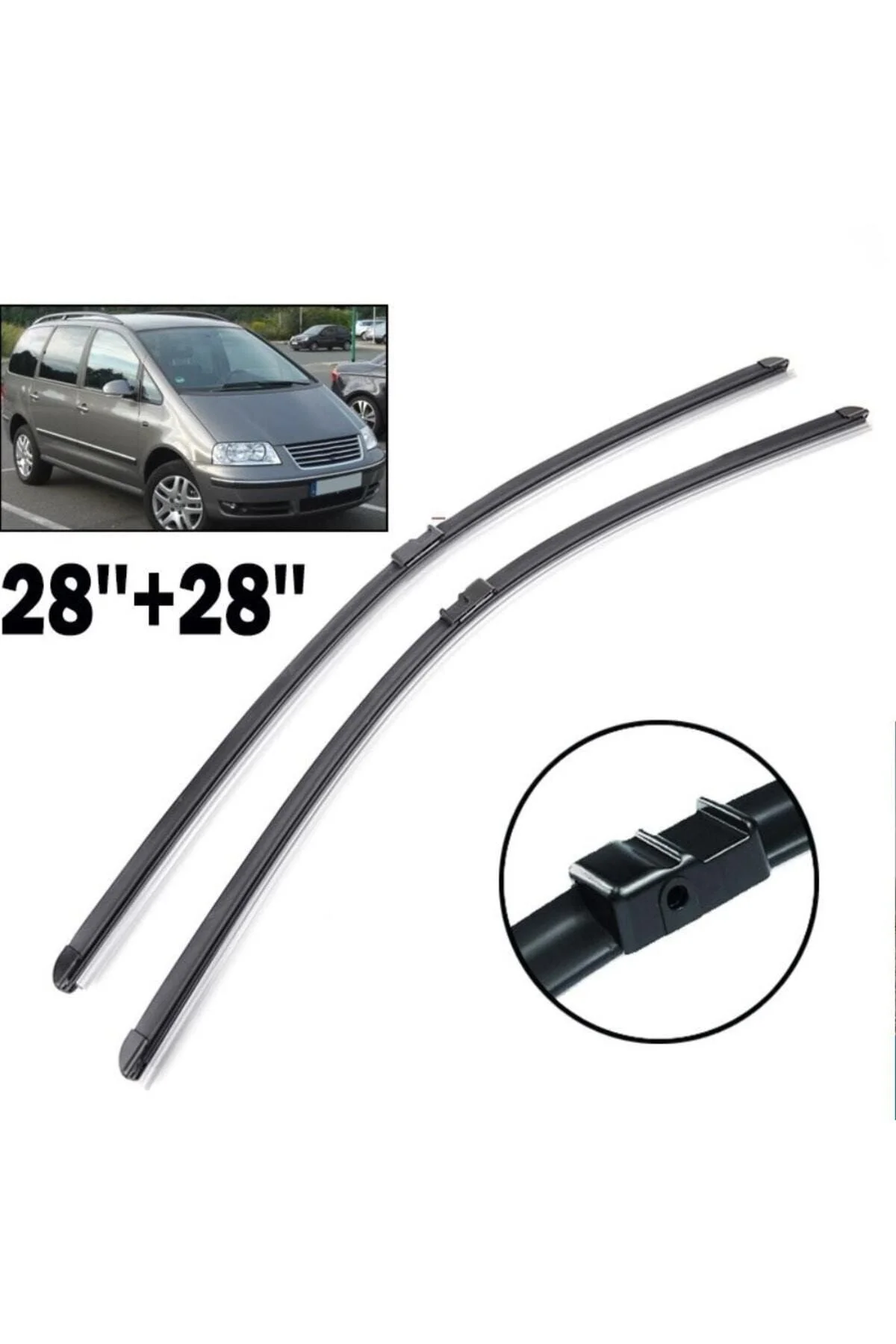 Volkswagen Sharan Ön Cam Muz Silecek Takımı 2002--2010 Uyumlu