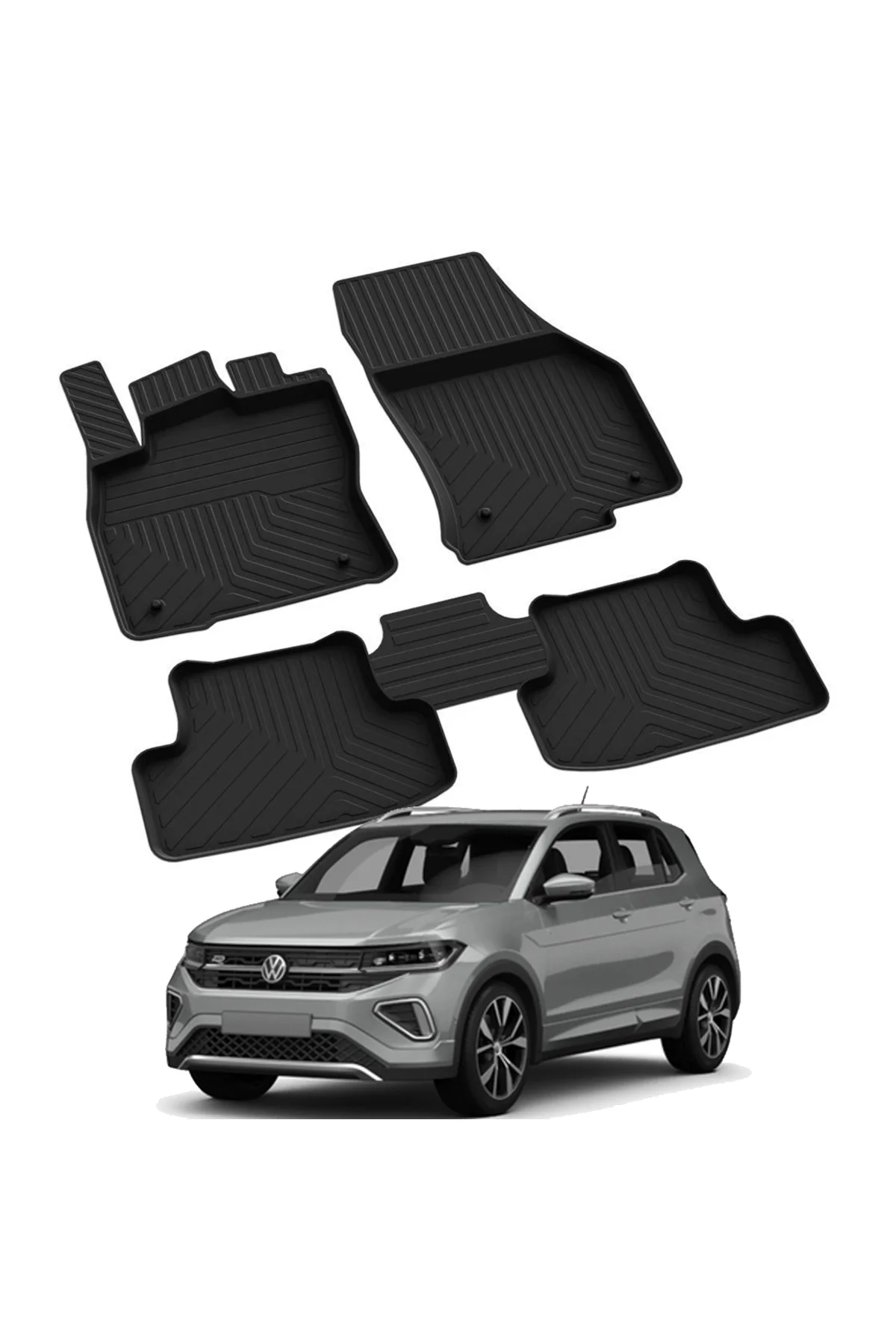VOLKSWAGEN T-CROSS 2019-2024 Model Yılları İçin Uyumlu Yeo 4D Havuzlu Paspas Takımı Fiyatı, Yorumları ve Özellikleri