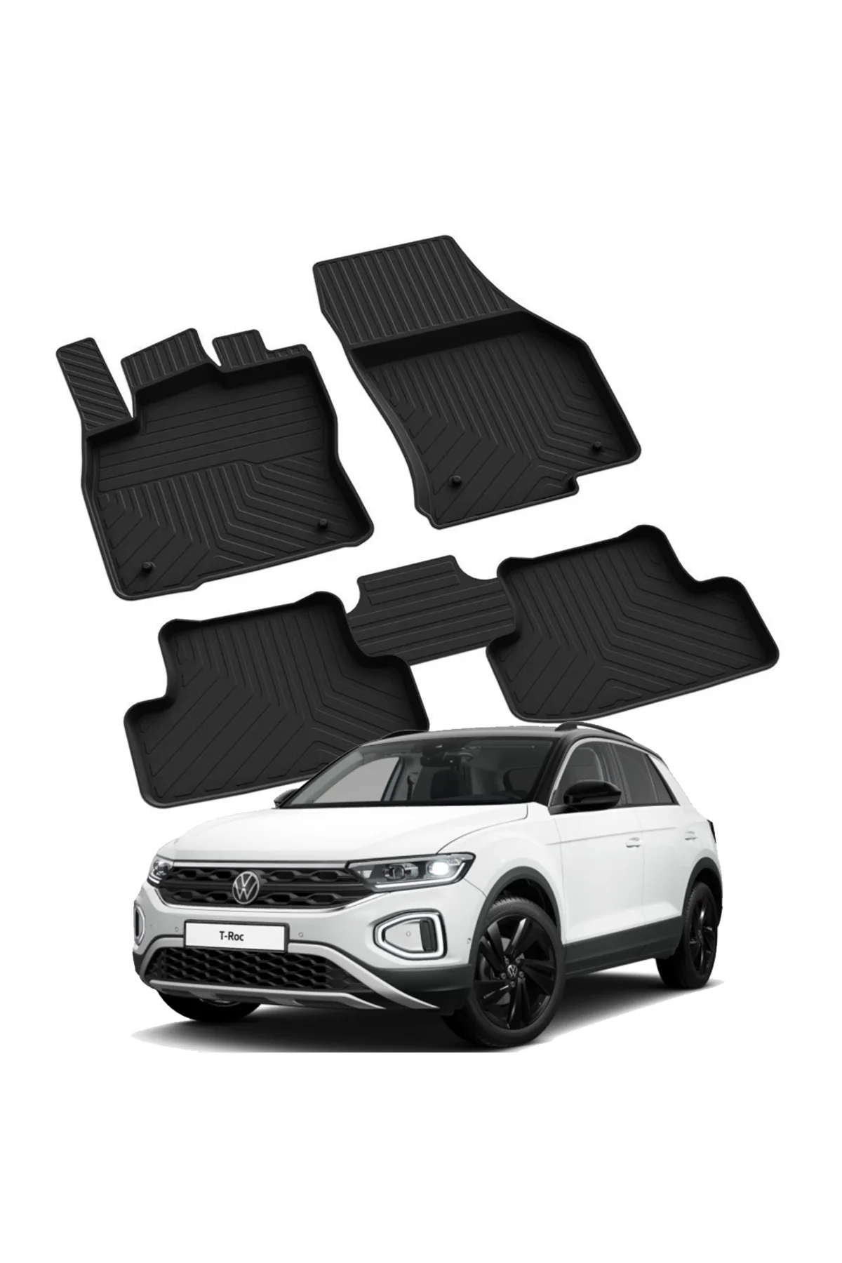VOLKSWAGEN T-ROC 2017-2024 Model Yılları İçin Uyumlu Yeo 4D Havuzlu Paspas Takımı Fiyatı, Yorumları ve Özellikleri