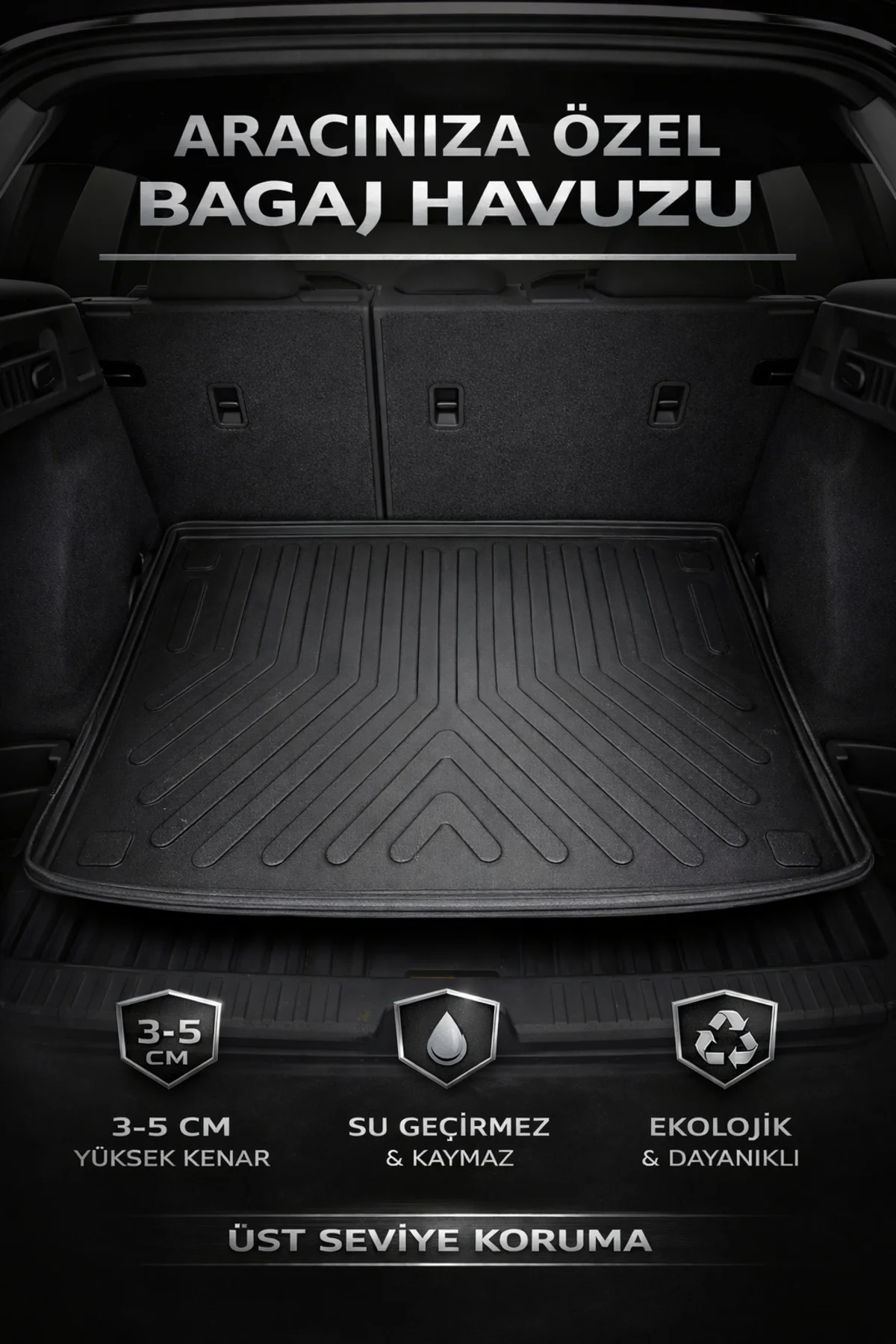 Volkswagen T-Roc Üst Bagaj 2017 Sonrası Tüm Modeller Uyumlu Kokusuz Bagaj Havuzu