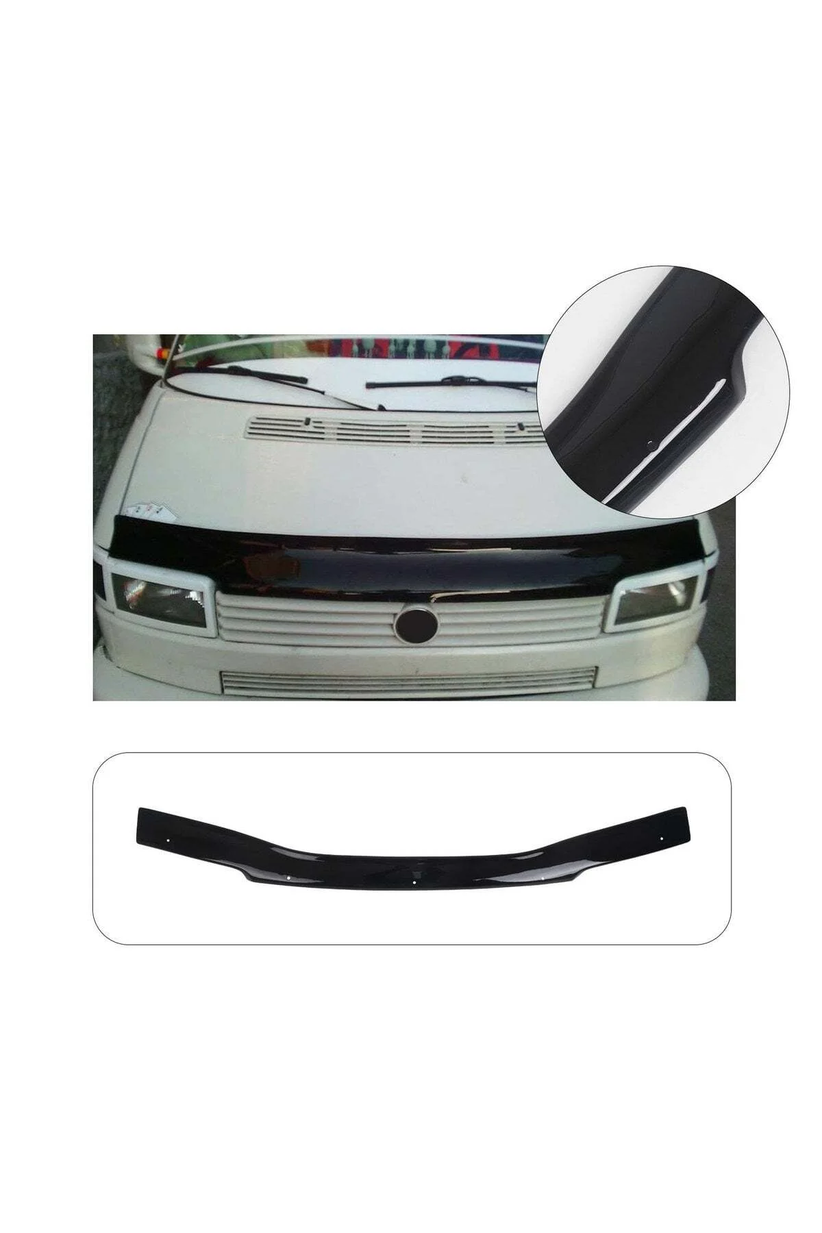 Volkswagen T4 1995-2003 Uyumlu Kaput Rüzgarlığı Ön Kaput Koruma ABS Parlak Siyah Volkswagen T4 1995-2003 Uyumlu Kaput Rüzgarlığı Ön Kaput Koruma ABS Parlak Siyah