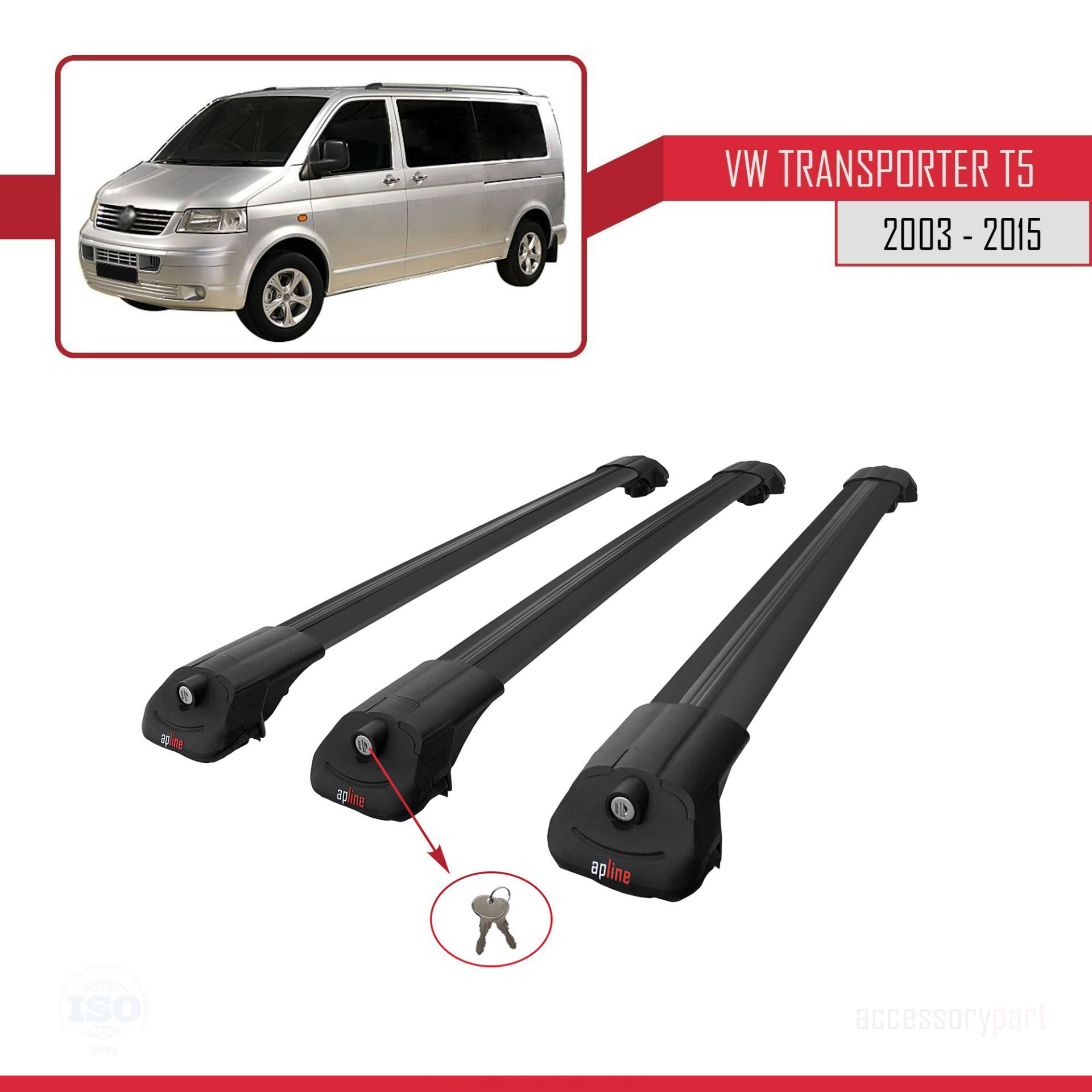 Volkswagen (T5) 2003-2015 Arası ile uyumlu ACE-1 Ara Atkı Tavan B