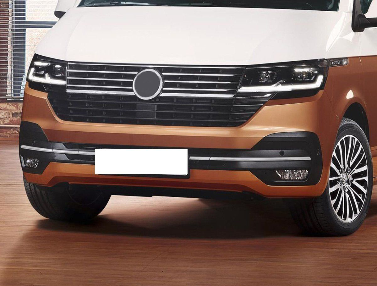 Volkswagen T6.1 Uyumlu Transporter Krom Ön Tampon Alt Izgara 4 Pa