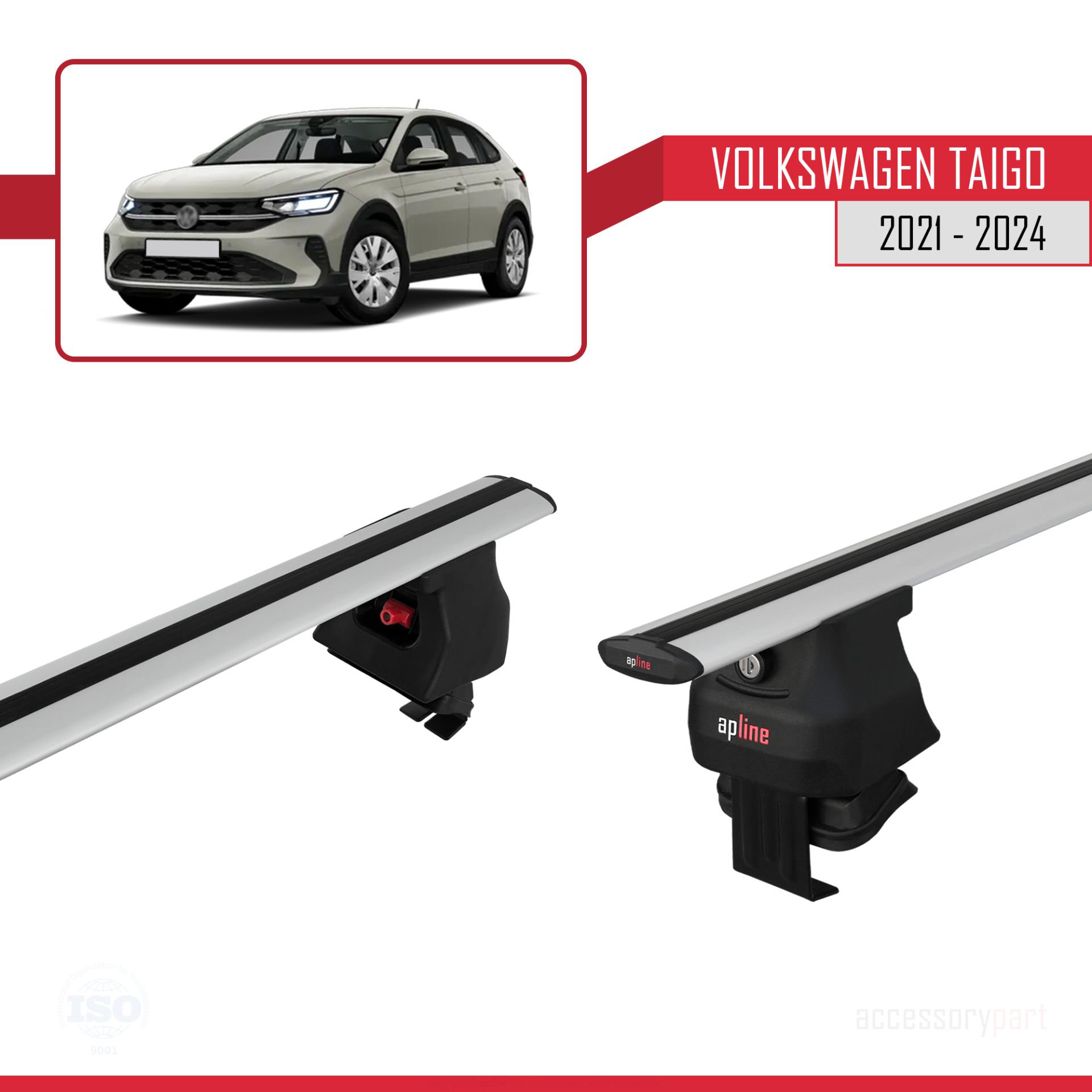 Volkswagen Taigo 2021 ve Sonrası ile uyumlu ACE-4 Ara Atkı Tavan 