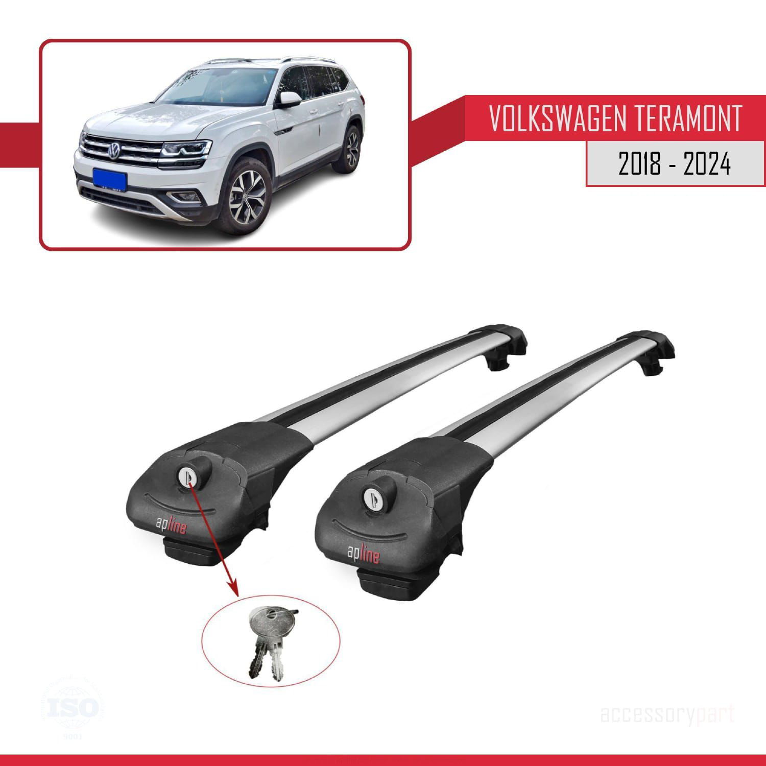 Volkswagen Teramont 2018 ve Sonrası ile uyumlu ACE-1 Ara Atkı Tav