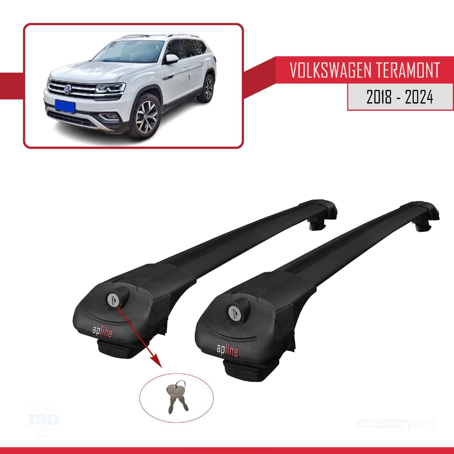 Volkswagen Teramont 2018 ve Sonrası ile uyumlu ACE-1 Ara Atkı Tav