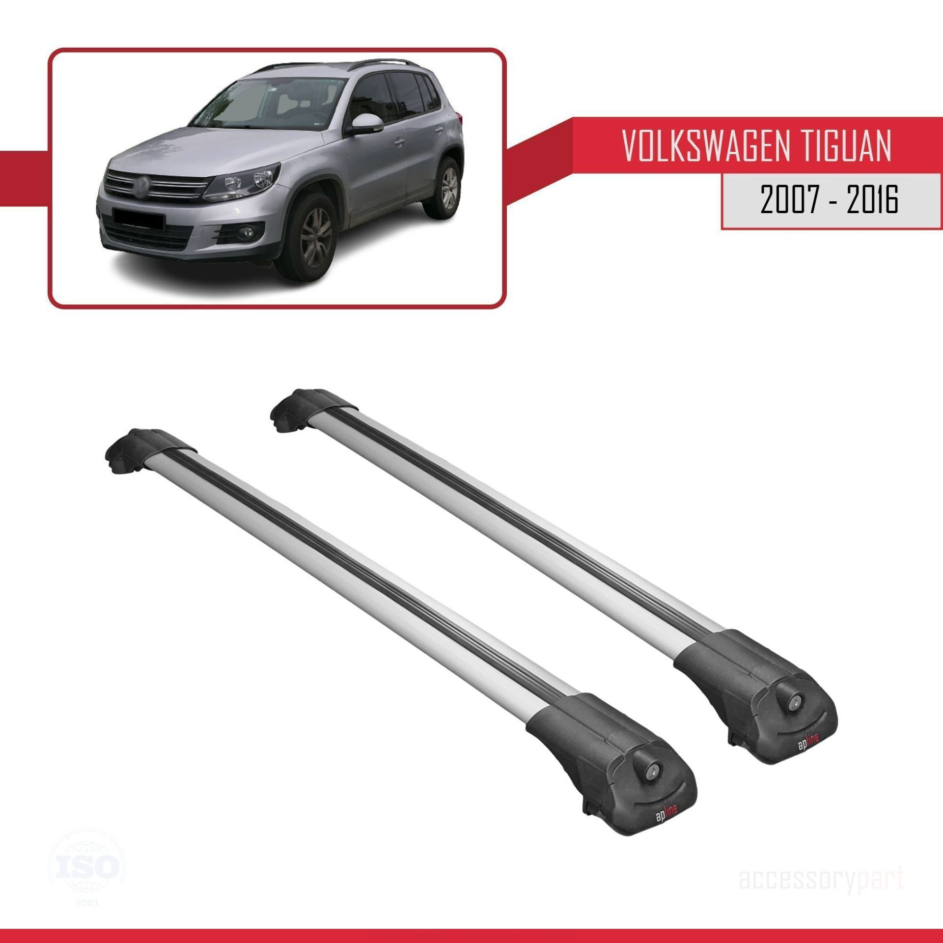 Volkswagen Tiguan 2007-2016 Arası ile uyumlu ACE-1 Ara Atkı Tavan
