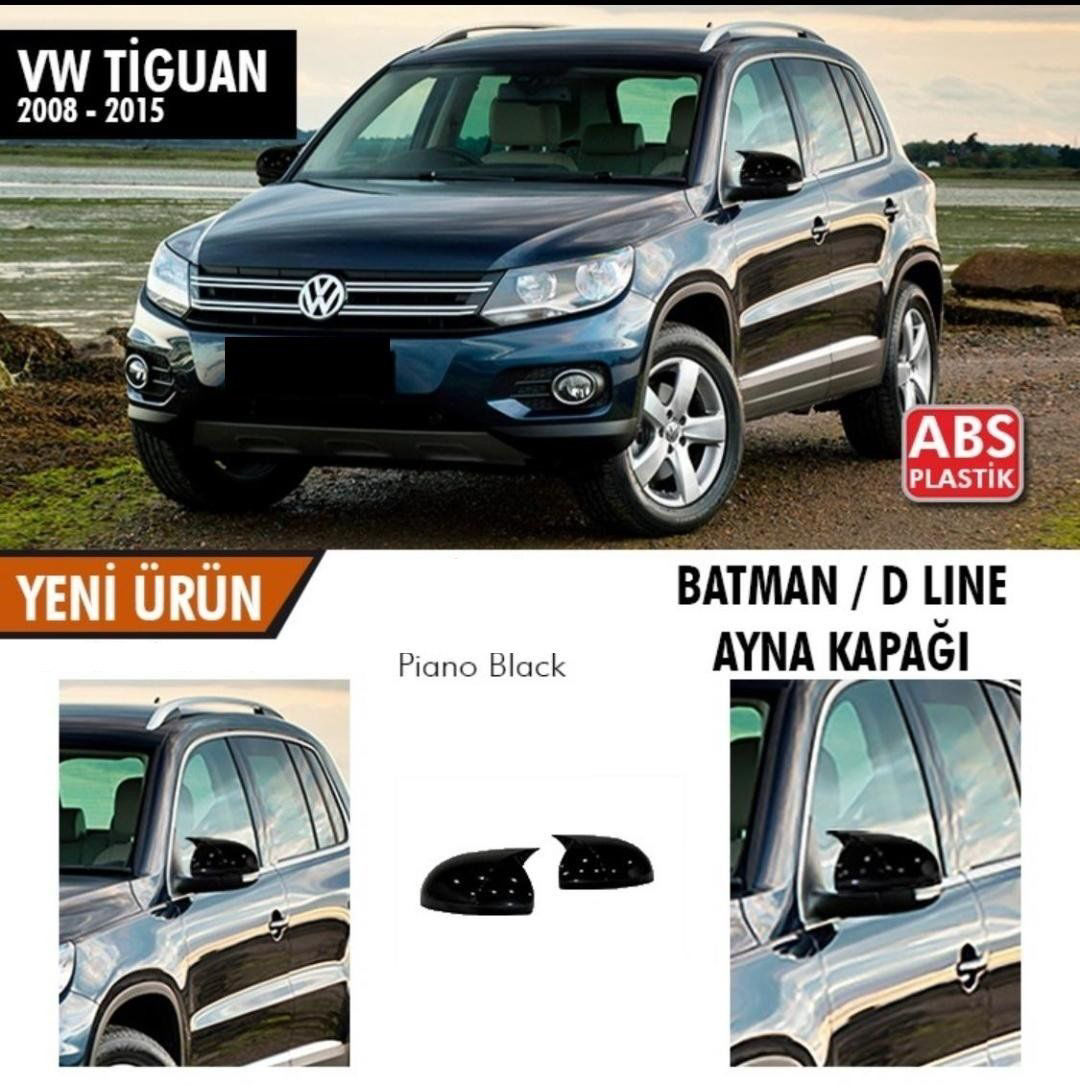 Volkswagen Tiguan Uyumlu (2008-2015) Batman Yarasa Ayna Kapağı (P
