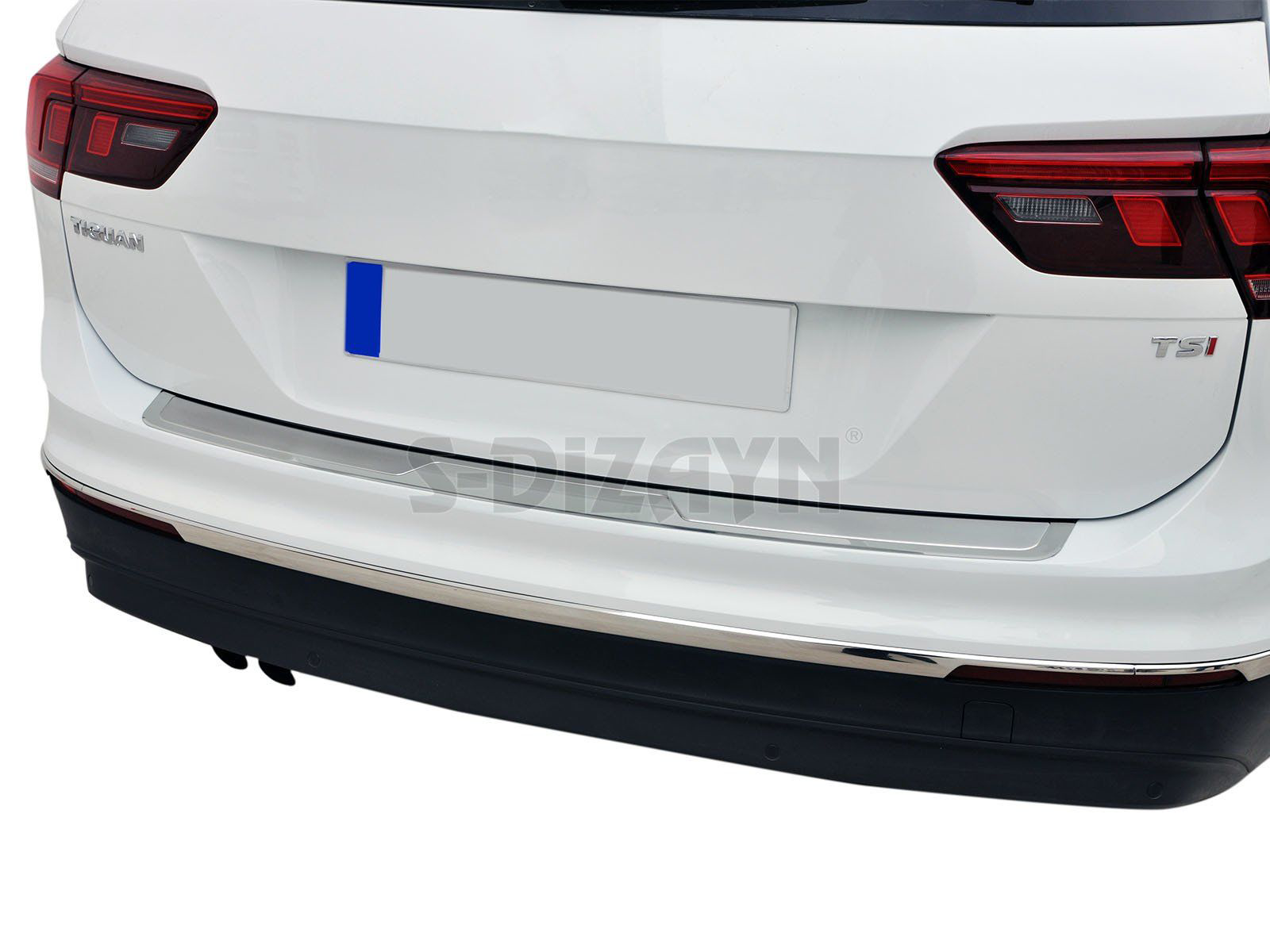 Volkswagen Tiguan Uyumlu Krom Arka Tampon Eşiği 2016 Üzeri Volkswagen Tiguan Uyumlu Krom Arka Tampon Eşiği 2016 Üzeri