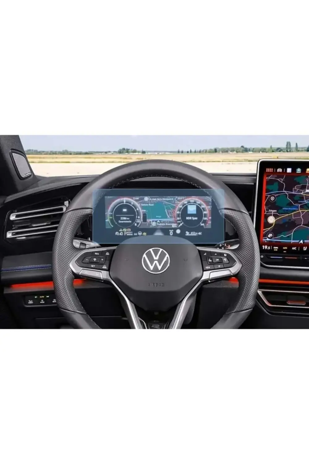 Volkswagen Tiguan 10.25 inç Dijital Gösterge Uyumlu 9H Ekran Koru