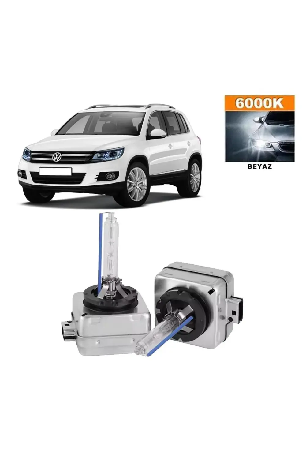 Volkswagen Tiguan 2012-2016 D3S / D3R 6000K Beyaz HID Xenon Ampul