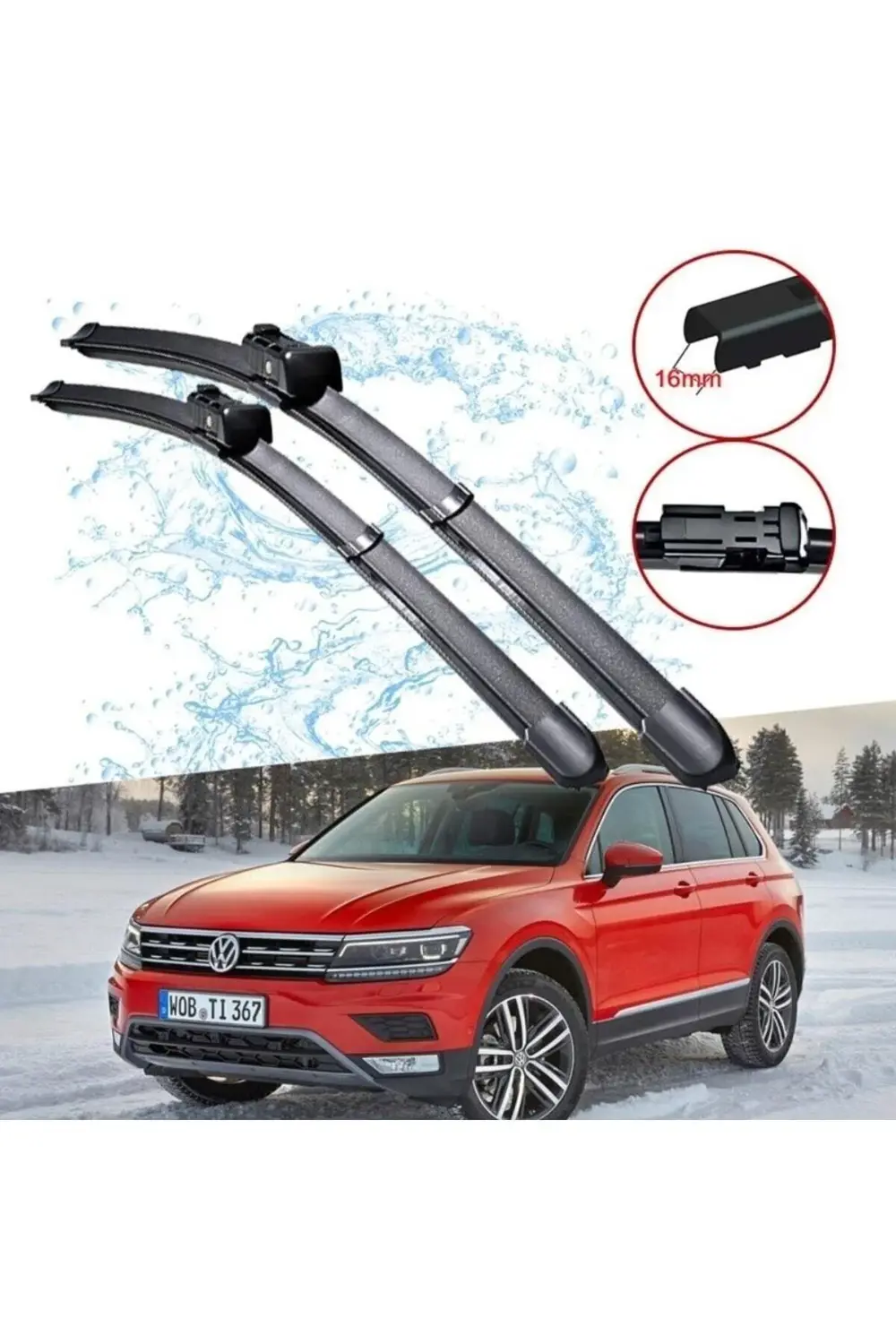 Volkswagen Tiguan Ön Cam Muz Silecek Takımı 2016--2020