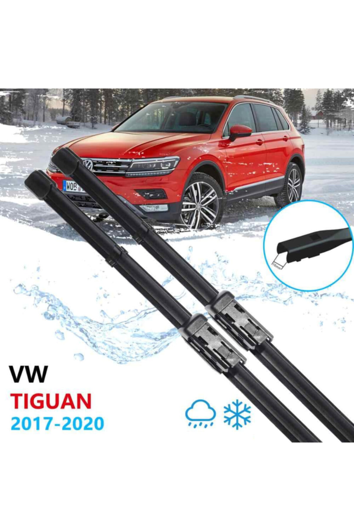 Silecek Volkswagen Tiguan Ön Cam Süpürgesi Takımı 2017--2020