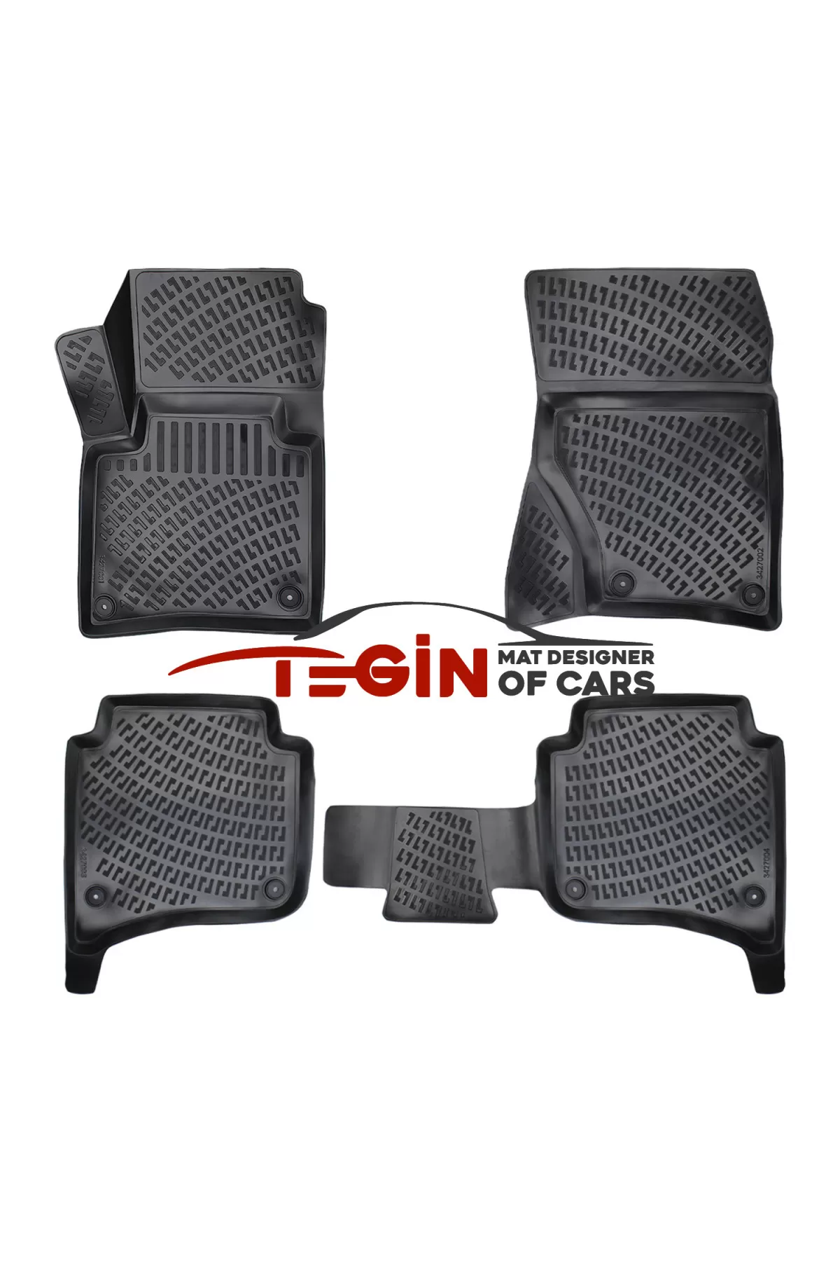 Volkswagen Touareg 2012 Bagaj Havuzu + Siyah 3D Paspas