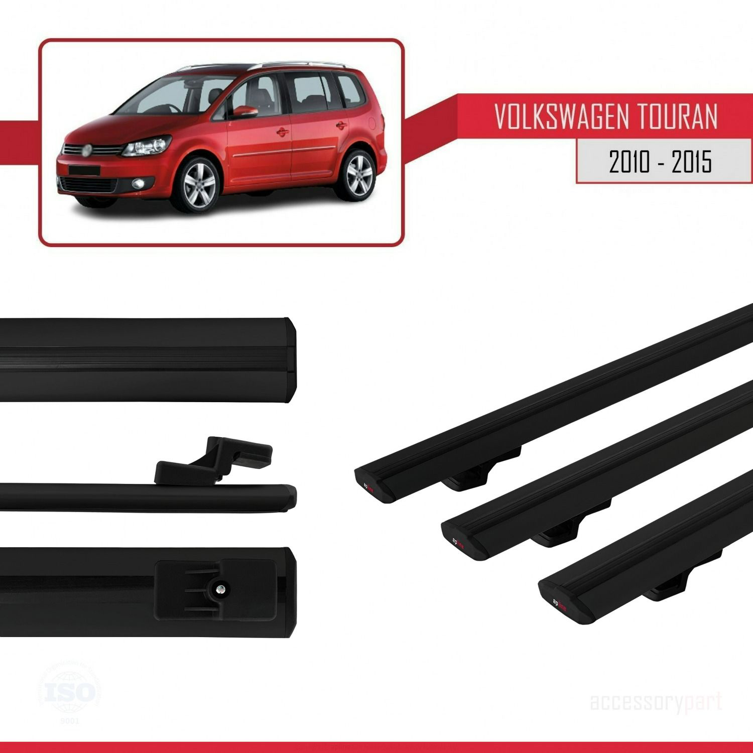 Volkswagen Touran 2010-2015 Arası ile uyumlu Basic Model Ara Atkı