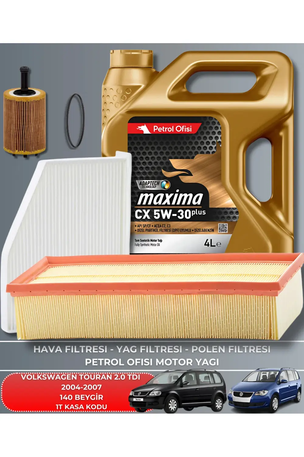 VOLKSWAGEN TOURAN 2.0 TDI 2004-2005-2006-2007 140 BEYGİR FİLTRE -