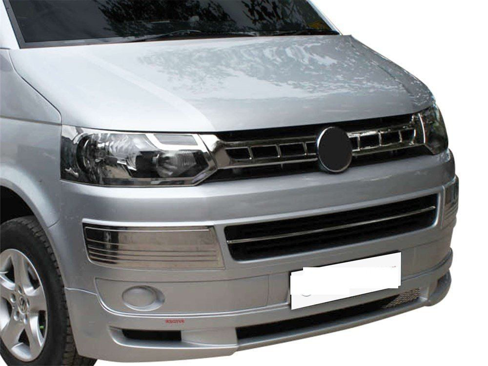 Volkswagen Transporter Uyumlu T5.5 Ön Panjur 2 Parça Krom 2010-20