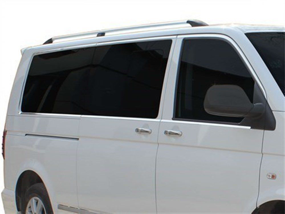 Volkswagen Transporter Uyumlu T6 Cam Çerçevesi 14 Parça Krom (K.Ş