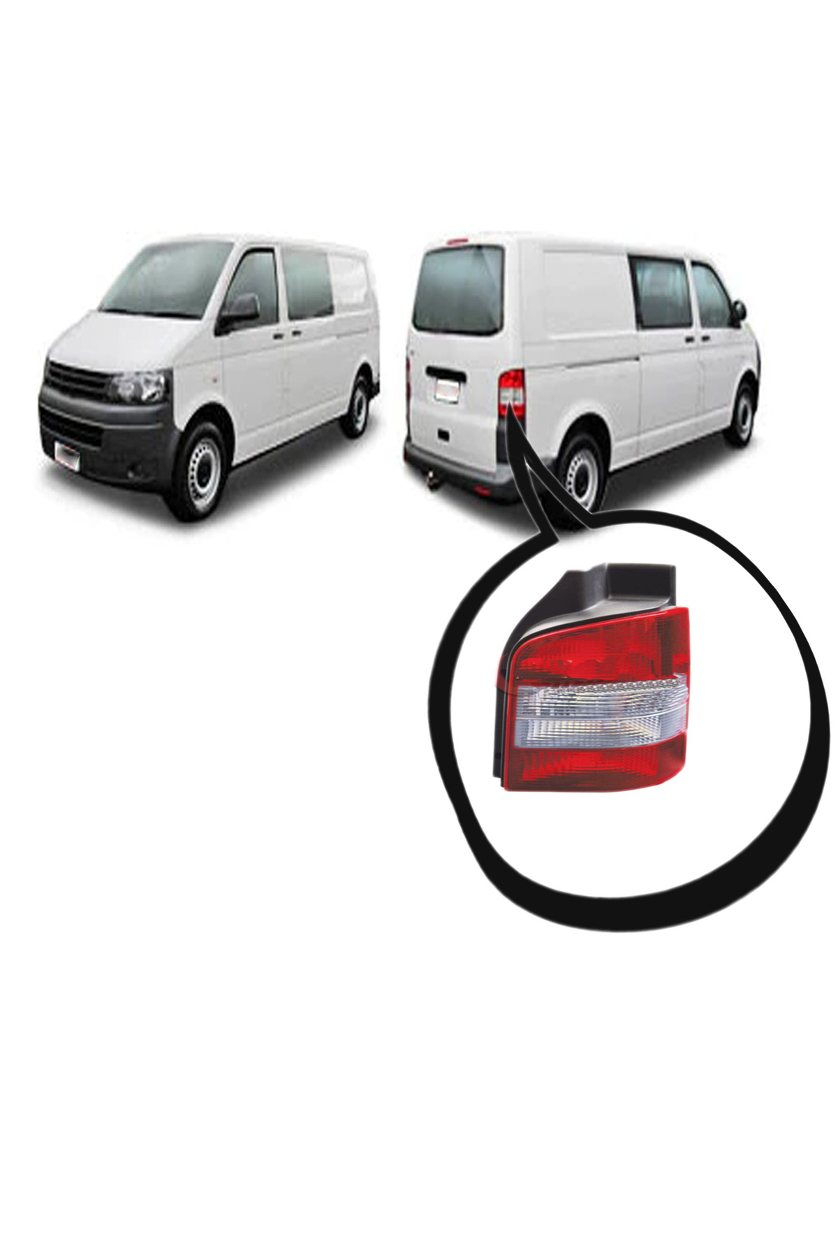 Volkswagen Transporter T5 Sağ Sol Stop Lambası Takımı 2003--2010