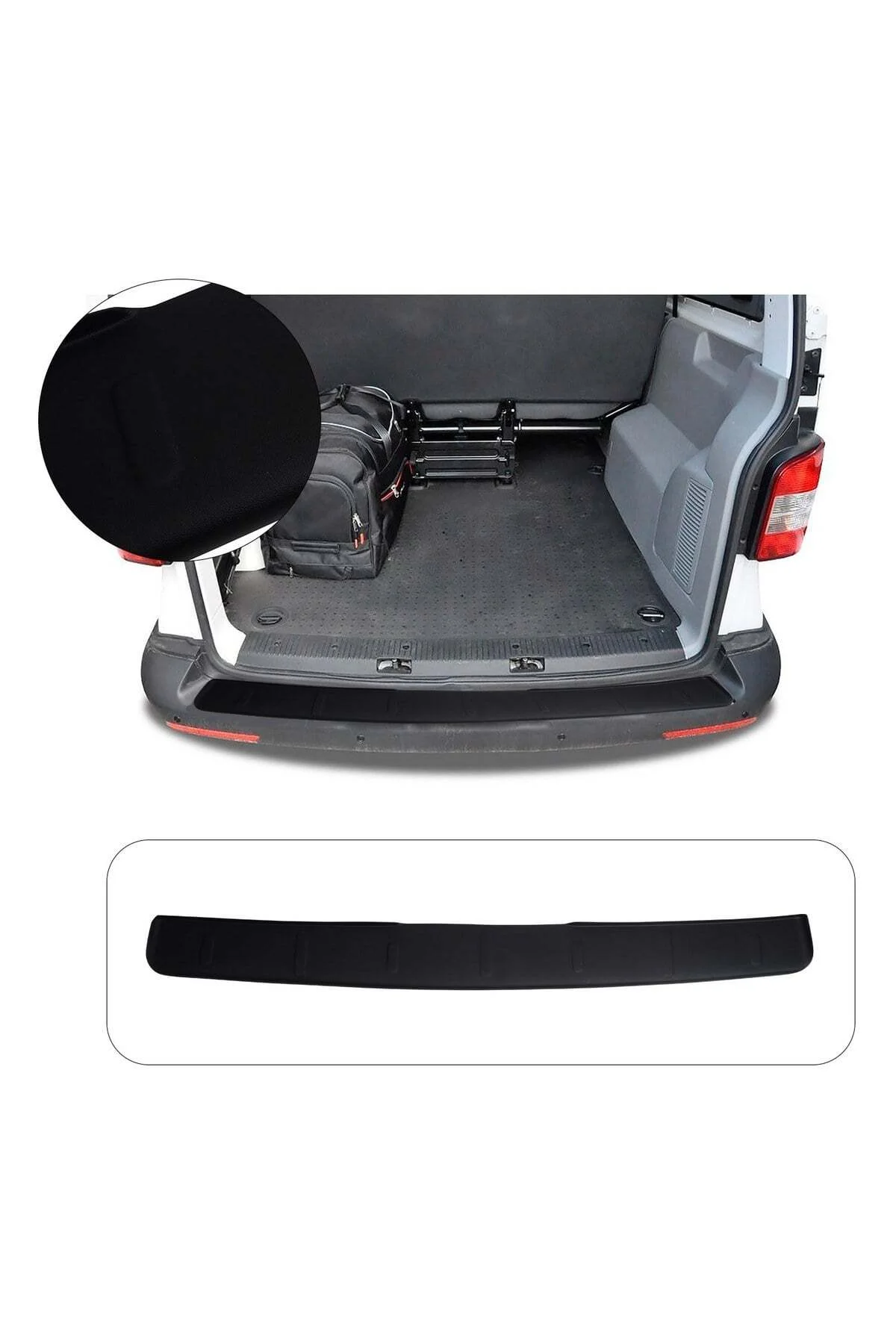 Volkswagen Transporter T4 1995-2003 Uyumlu Arka Tampon Eşiği Koruma ABS Mat Siyah Volkswagen Transporter T4 1995-2003 Uyumlu Arka Tampon Eşiği Koruma ABS Mat Siyah - Görsel 2
