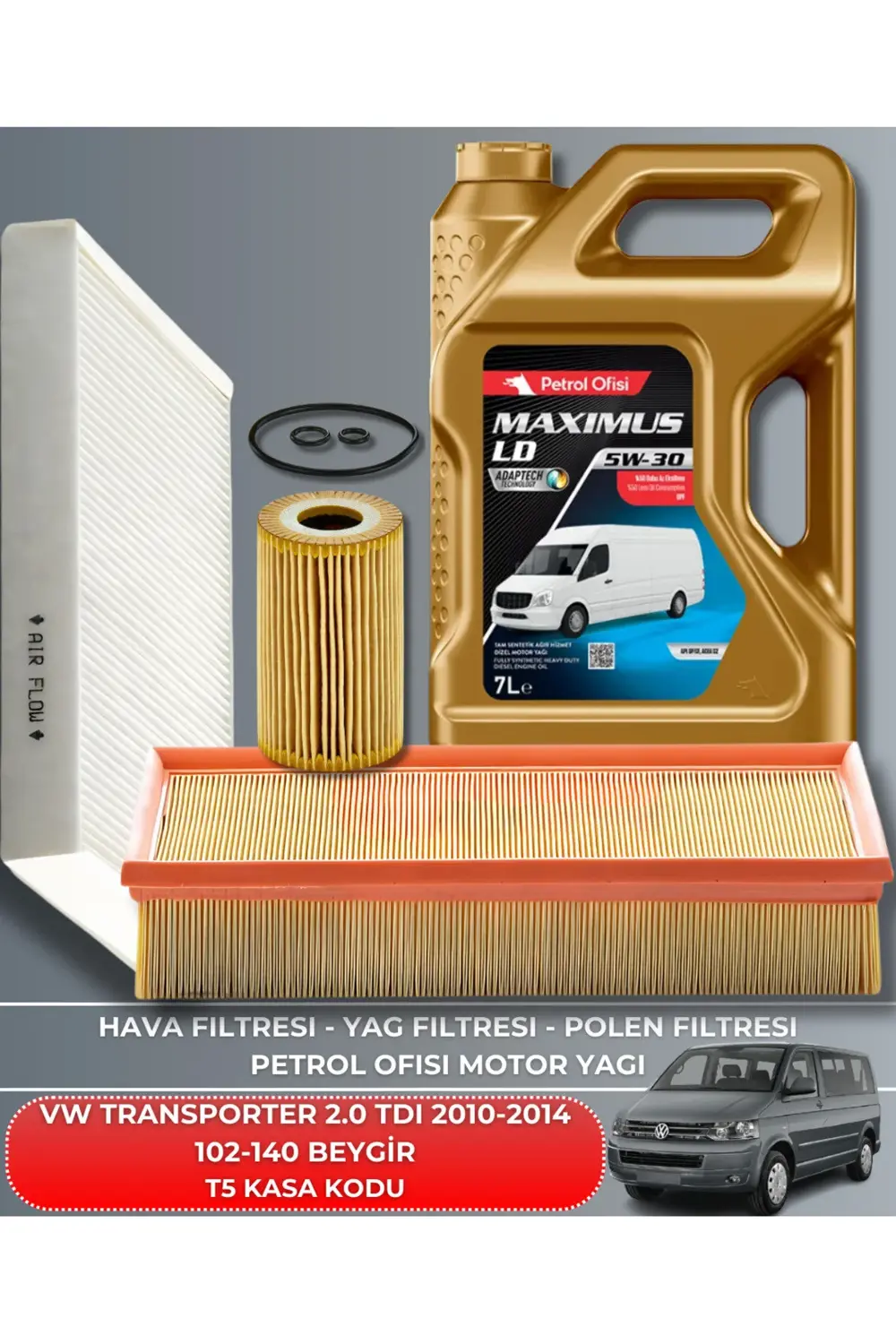 VOLKSWAGEN TRANSPORTER 2.0 TDI 2010-2011-2012-2013-2014 102-140 B