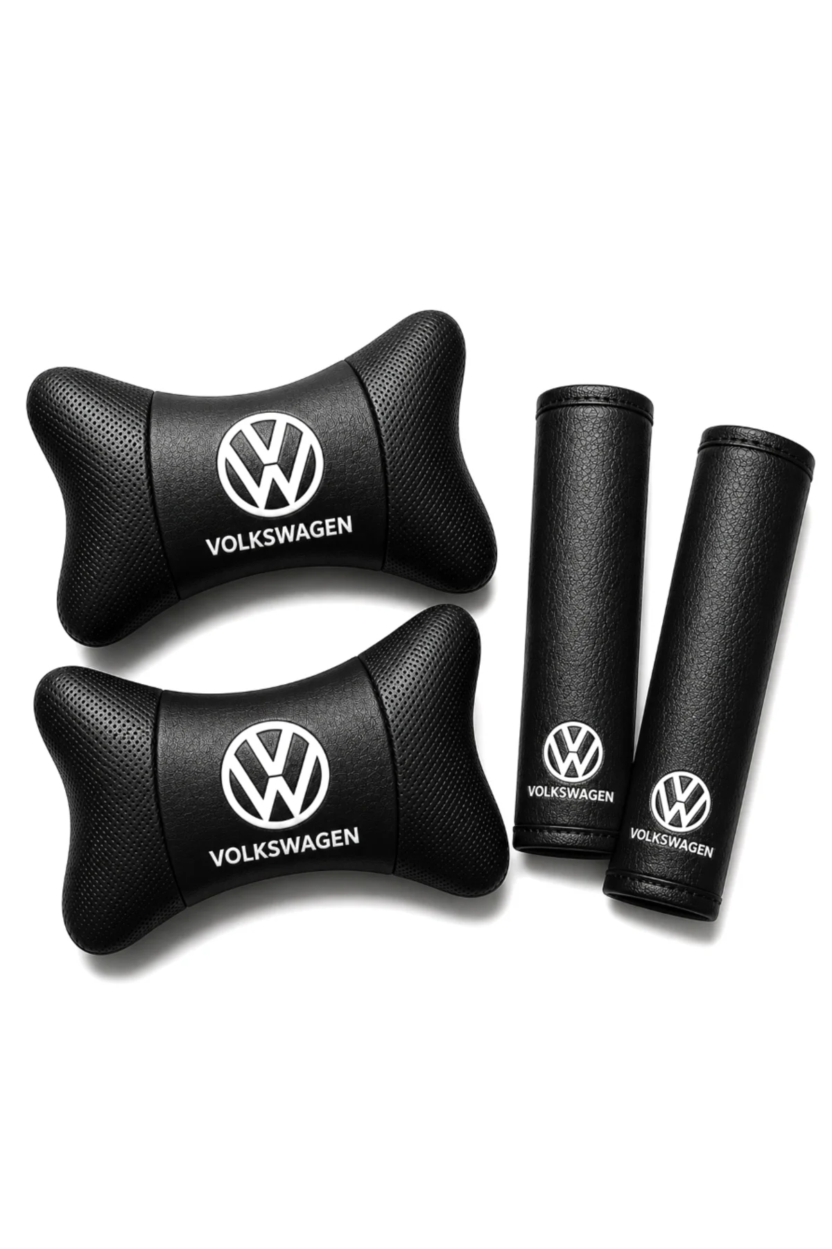 Volkswagen Uyumlu Papyon Yastık Boyun Yastığı+emniyet Kemer Kılıfı Takım Volkswagen Uyumlu Papyon Yastık Boyun Yastığı+emniyet Kemer Kılıfı Takım - Görsel 3