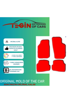 Volkwagen Cross Polo 2002-2009 Prime Sarı Halı Sarı Kenar Halı Pa