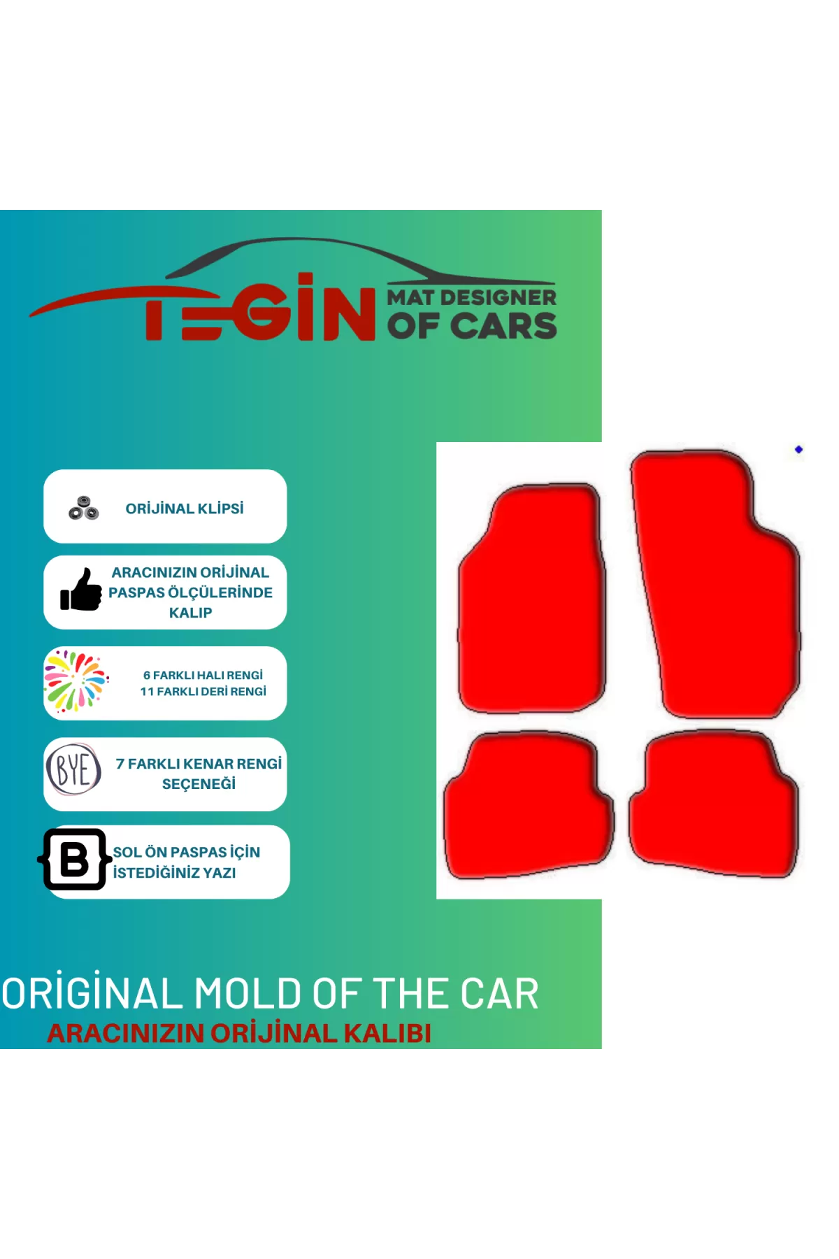 Volkwagen Cross Polo 2002-2009 Prime Bej Halı Sarı Kenar Halı Pas