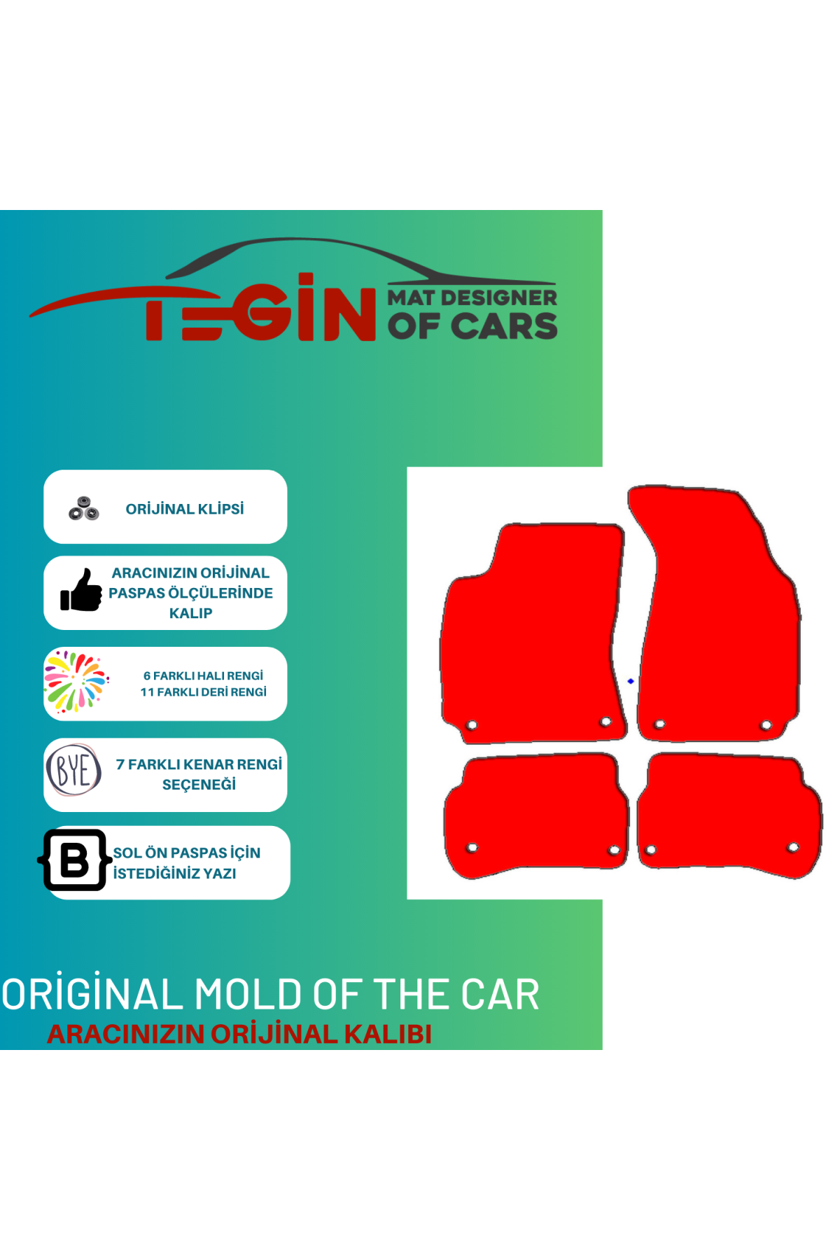 Volkwagen Passat B5 B5.5 1996-2005 Prime Siyah Deri Gri Kenar Pas