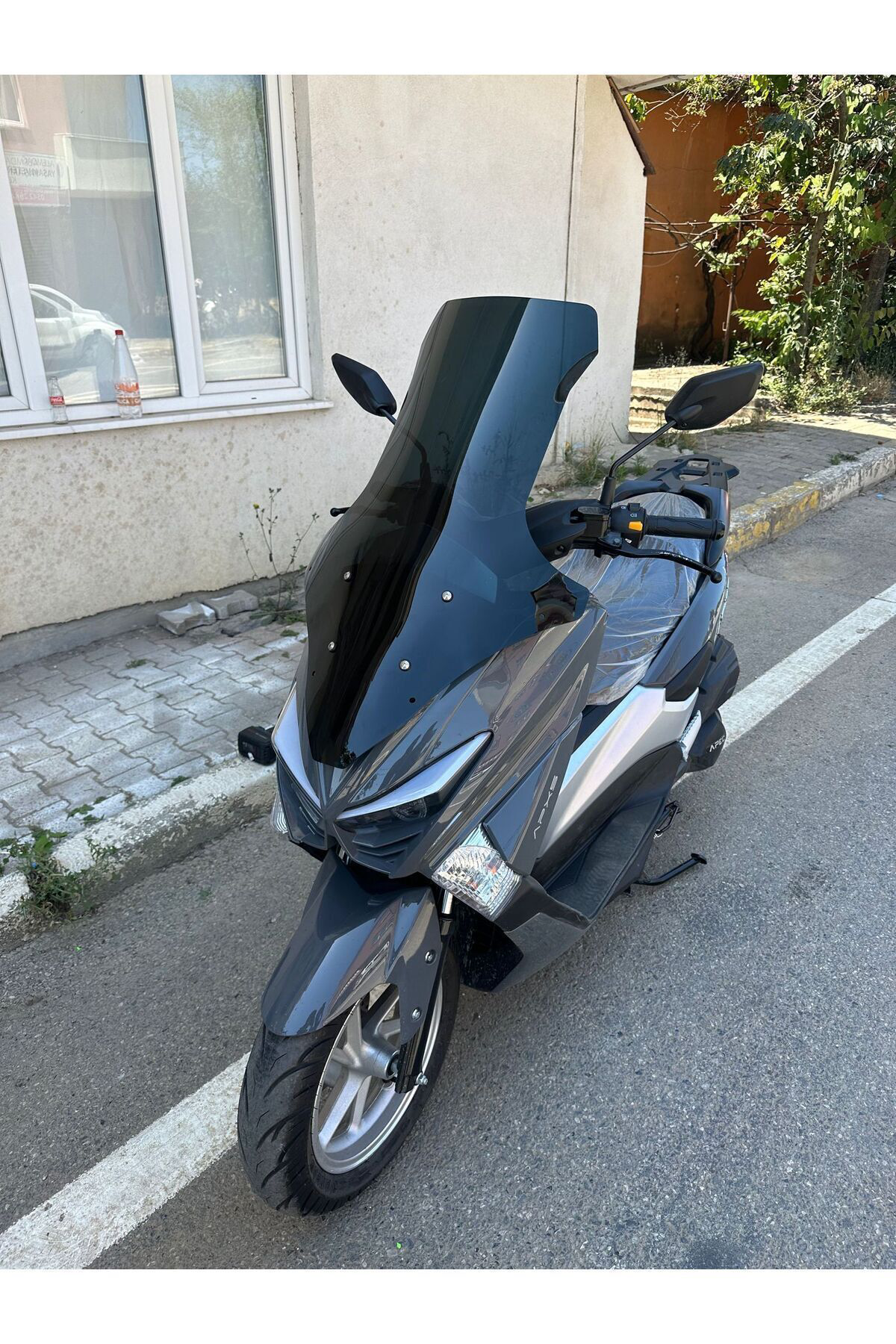 Motocam Volta Apec Apx5 Ön Cam 2023 2024 Model Uyumlu 78Cm Siyah Renkli 4