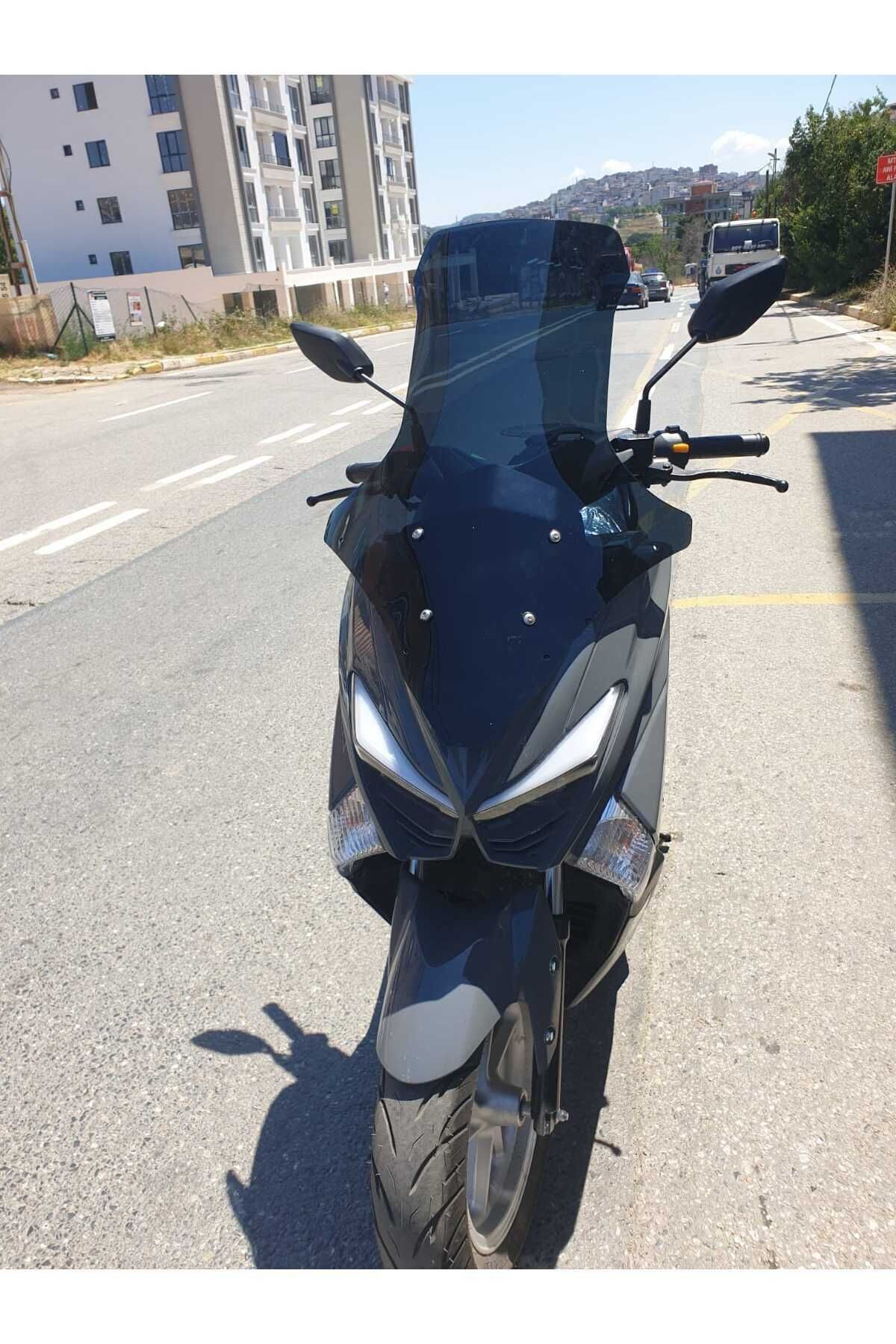 Motocam Volta Apec Apx5 Ön Cam 2023 2024 Model Uyumlu 78Cm Siyah Renkli 4