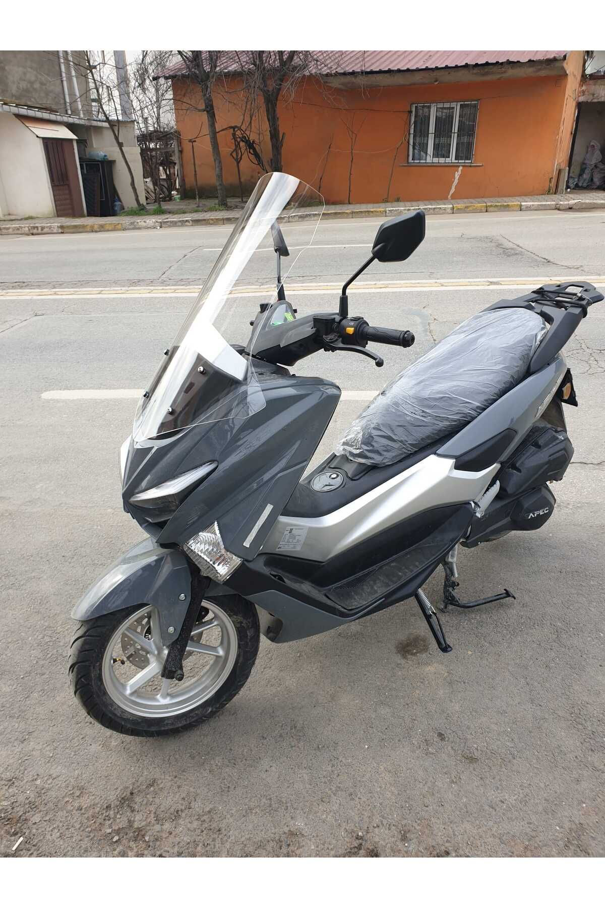 Motocam Volta Apec Apx5 Uyumlu Siperlik Ön Cam 2023-2025 Model 68Cm Şeffa