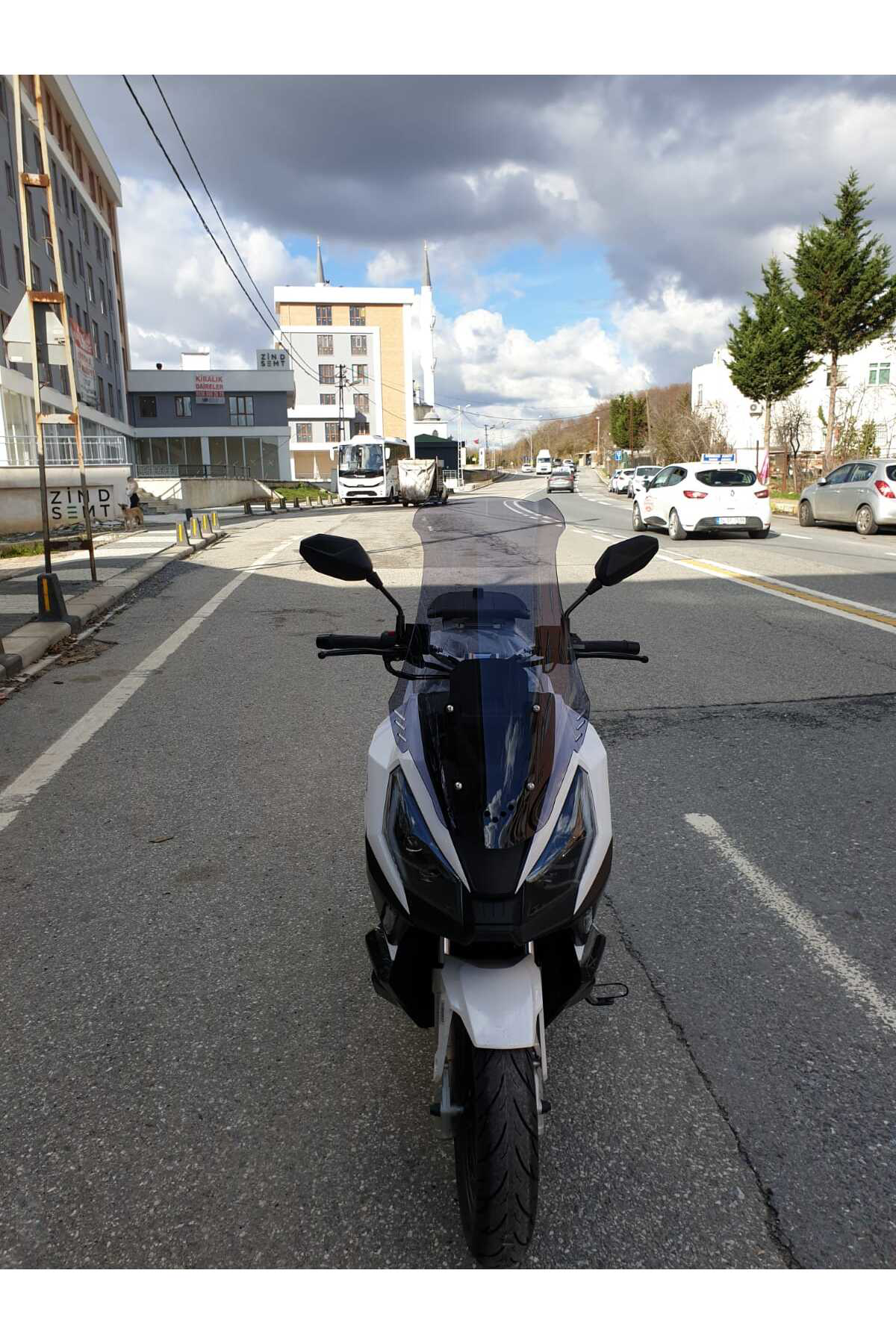 Motocam Volta Apec Apx7 Ön Cam 2024 Model 75Cm Açıkfüme Renkli 4Mm Uzun C