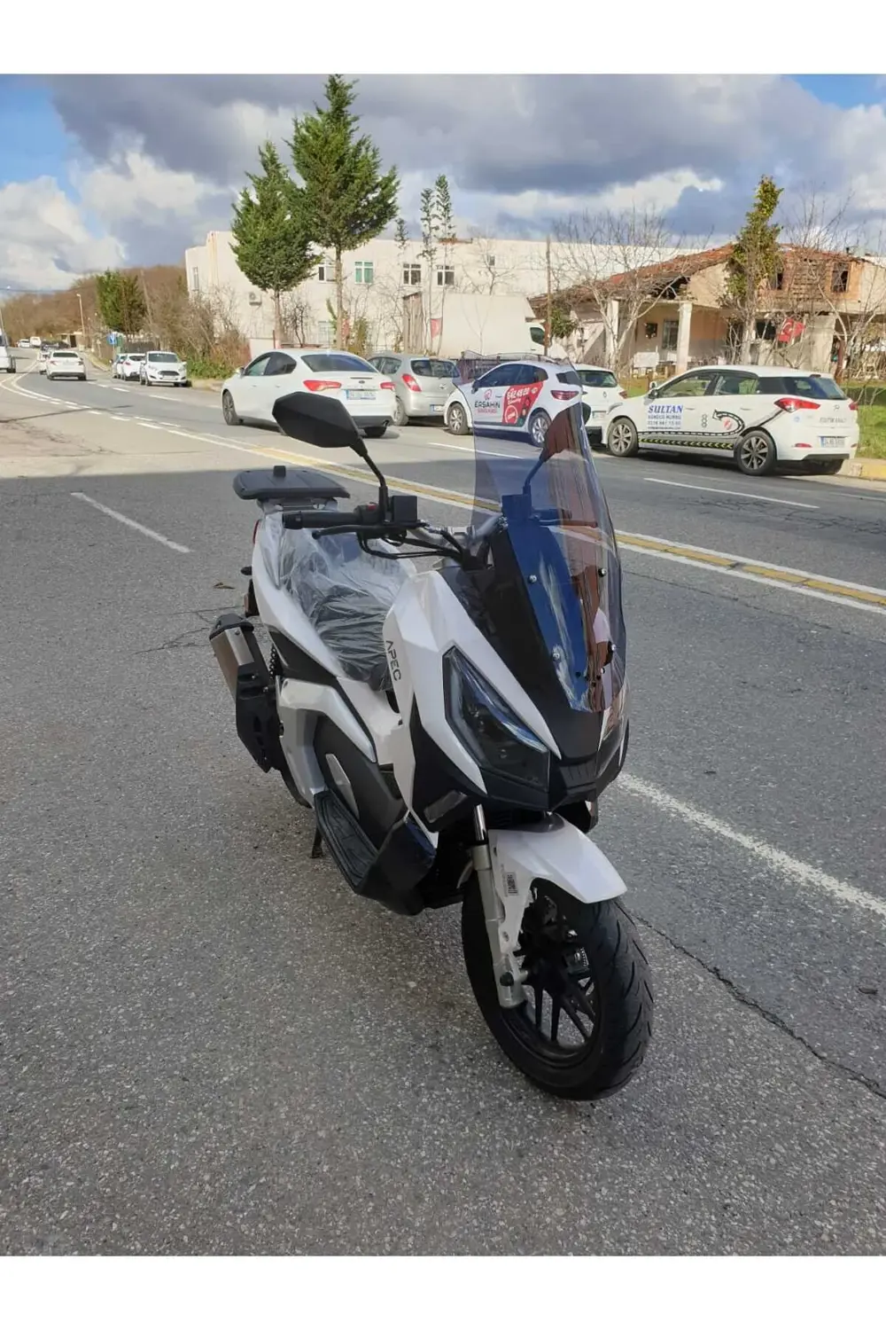 Volta Apec Apx7 Ön Cam 2024 Model 75cm Açıkfüme Renkli 4mm Uzun C