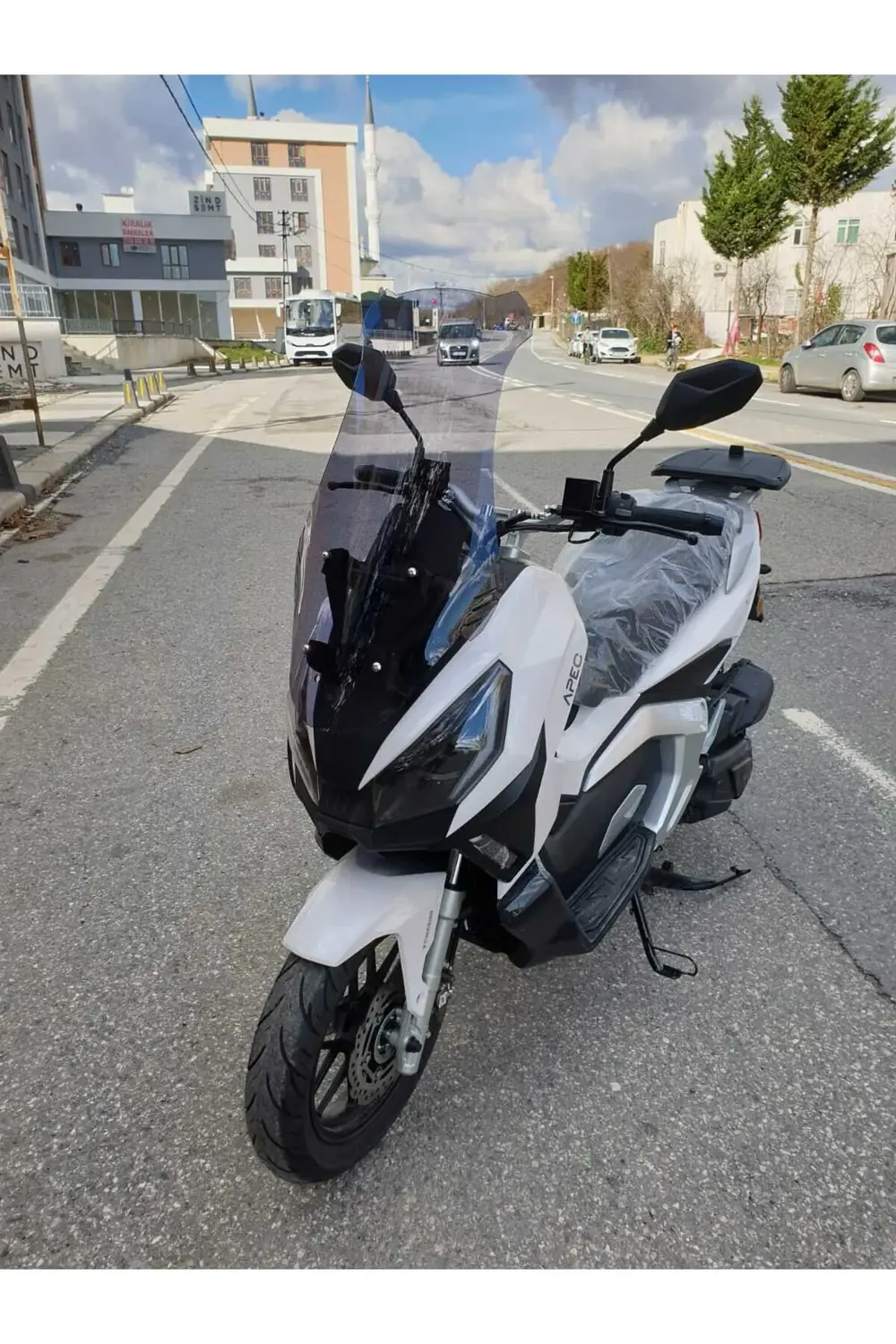 Volta Apec Apx7 Ön Cam 2024 Model 75cm Açıkfüme Renkli 4mm Uzun C