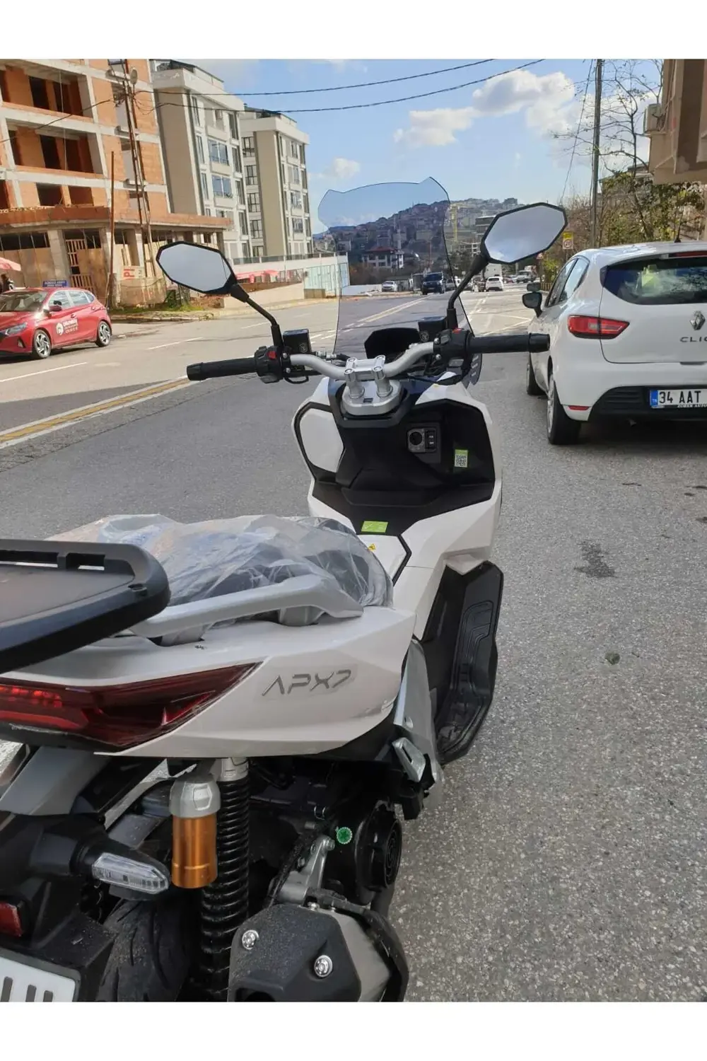 Volta Apec Apx7 Ön Cam 2024 Model 75cm Açıkfüme Renkli 4mm Uzun C