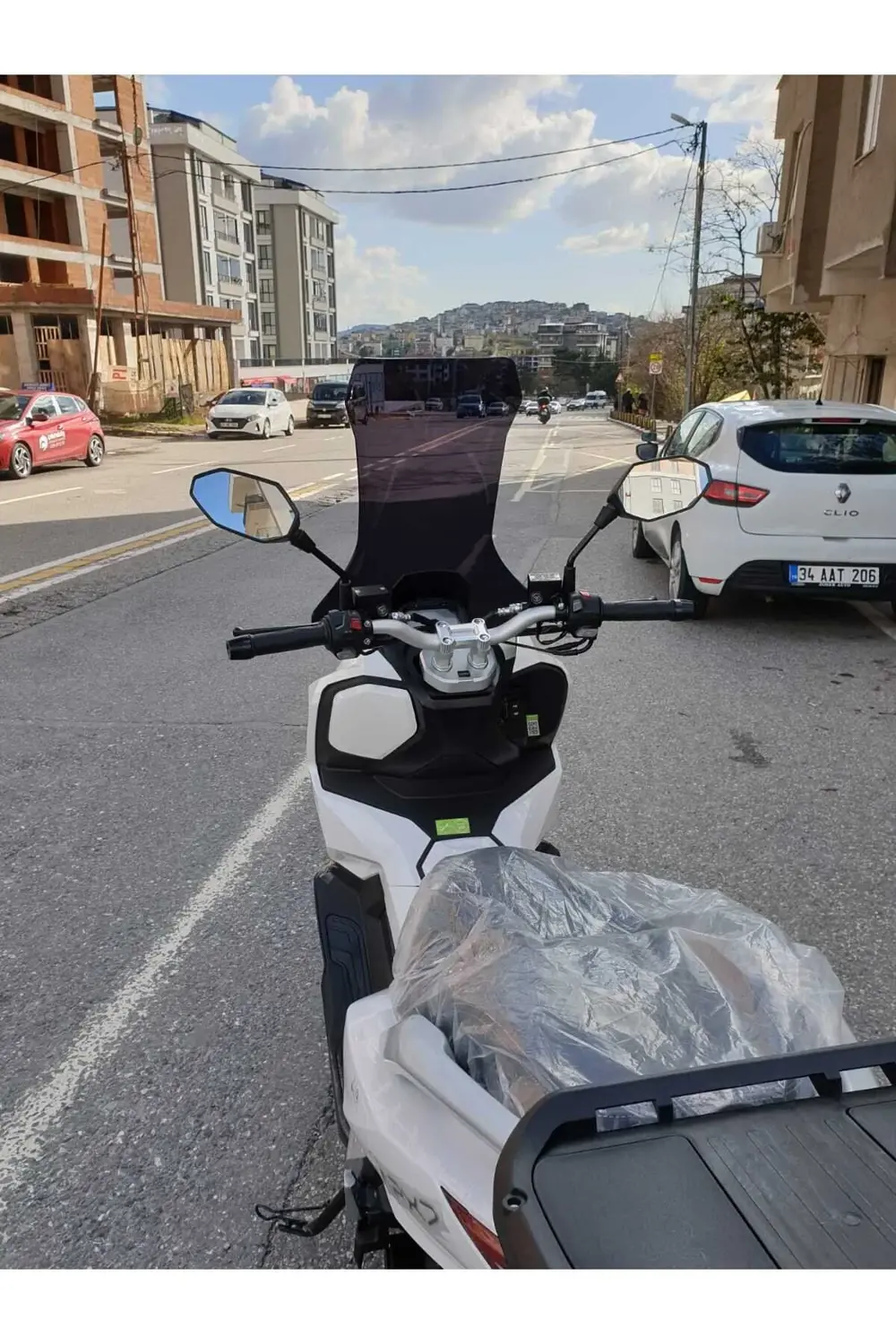 Volta Apec Apx7 Ön Cam 2024 Model Uyumlu 78cm Siyah Renkli 4mm Uz