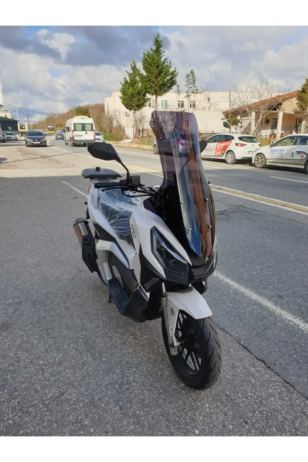 Volta Apec Apx7 Ön Cam 2024 Model Uyumlu 78cm Siyah Renkli 4mm Uz