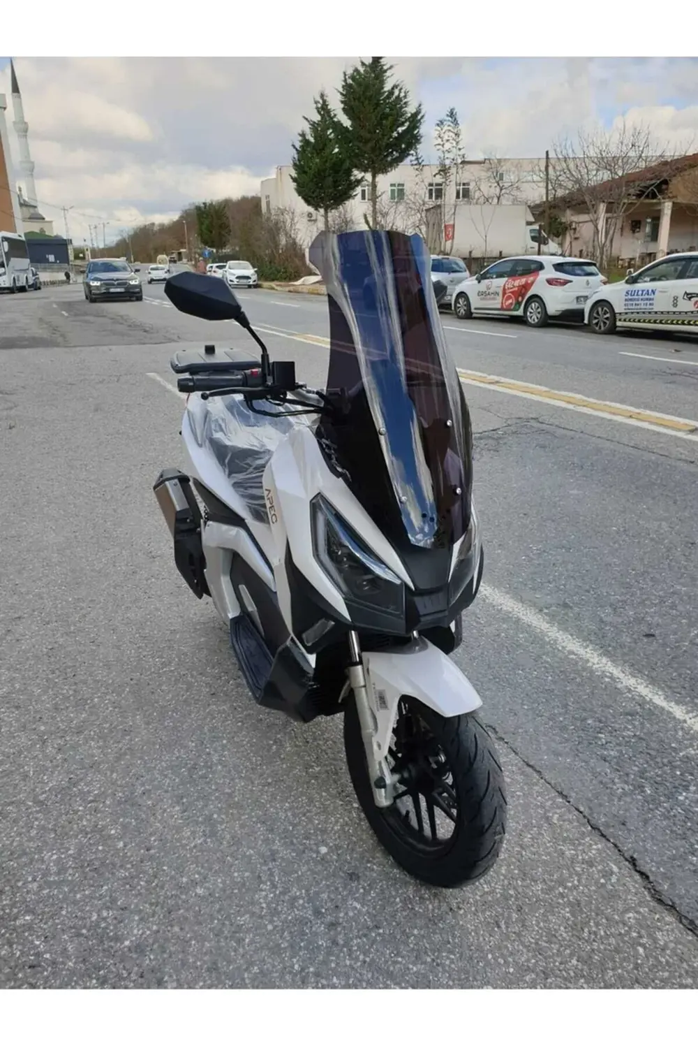 Volta Apec Apx7 Ön Cam 2025 Model 75cm Siyah Renkli 4mm UZUN