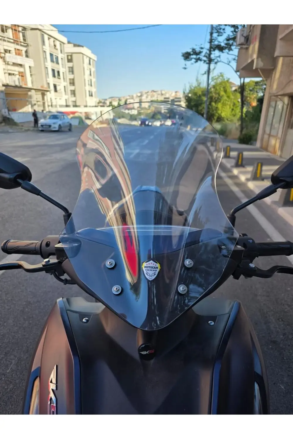Volta Revolt RSX3 Ön Cam 2022-2025 Model 43cm Şeffaf Renkli SPORT