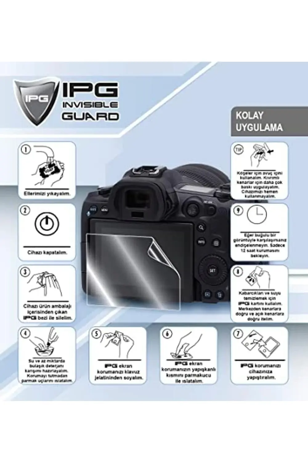 Volta VSM LCD Gösterge Ekranı için IPG Hydrogel Ekran Koruyucu 39