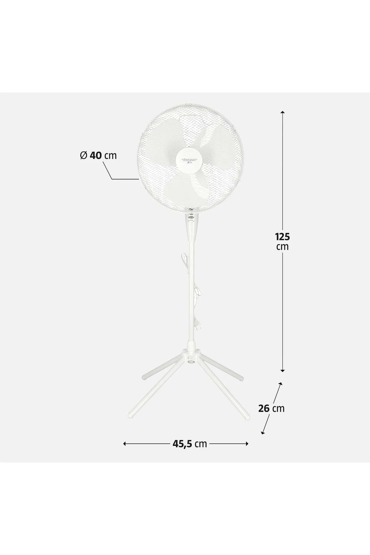 Voltomat Ayaklı Vantilatör 50W Beyaz Voltomat Ayaklı Vantilatör 50W Beyaz