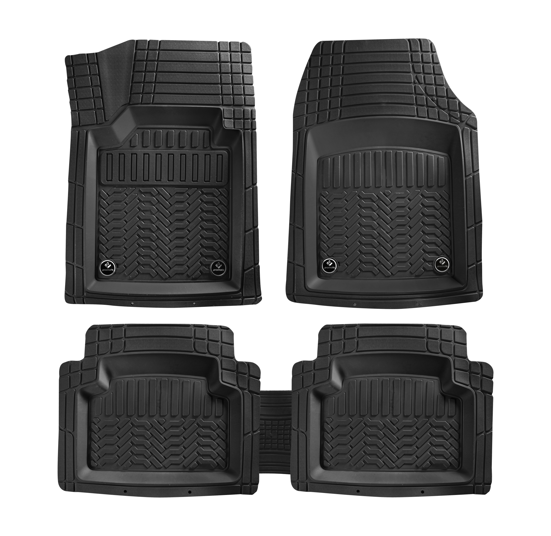 Volvo 440 Uyumlu 460 Havuzlu Universal Paspas Krom Siyah Renk Par